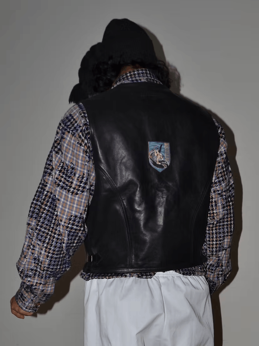 Jean Paul Gaultier c. 1988 'REITLUAG' Leather Biker Vest Size US M / EU 48-50 / 2 - 7 Thumbnail