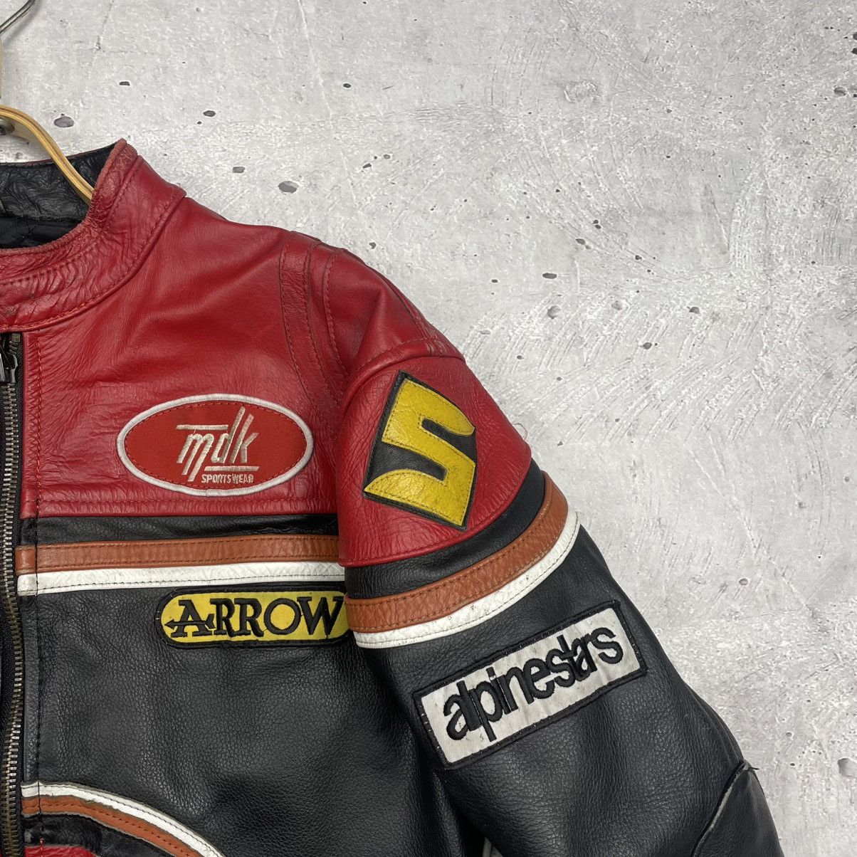 Vintage Vintage Racing Leather Jacket Luxury Arrow y2k Size US L / EU 52-54 / 3 - 8 Thumbnail