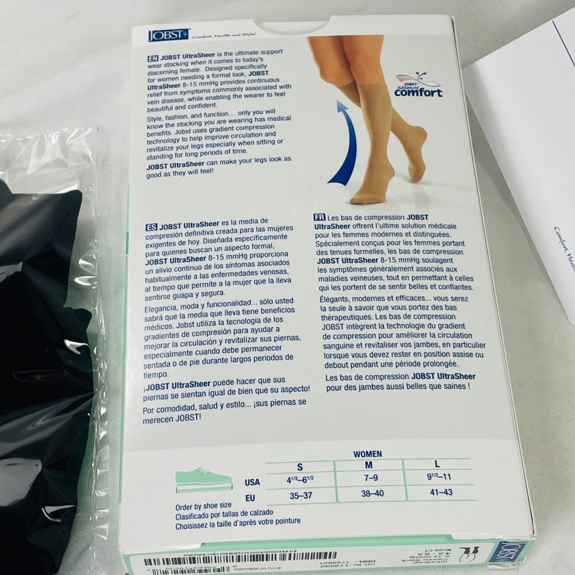 Other Jobst UltraSheer Knee High Compression Stockings 8-15 MmHg B Size ONE SIZE - 5 Thumbnail