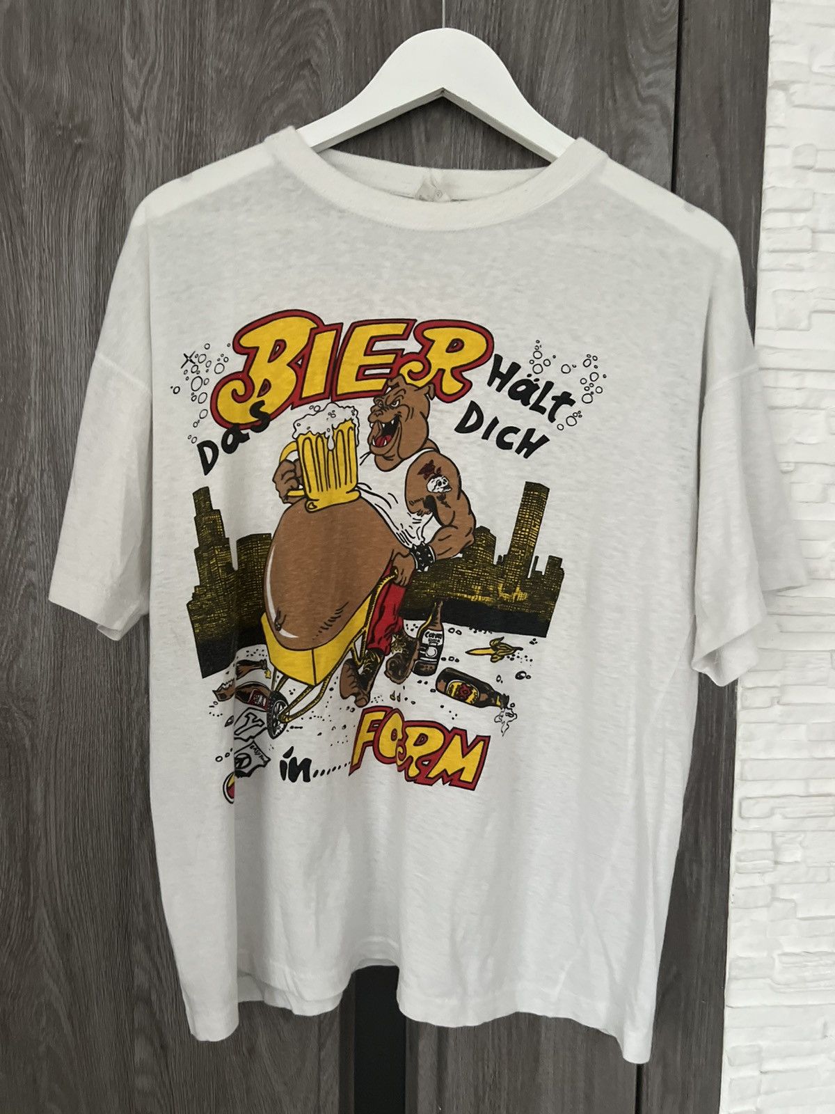 Vintage Vintage 90s tee humor beer Size US XL / EU 56 / 4 - 2 Thumbnail