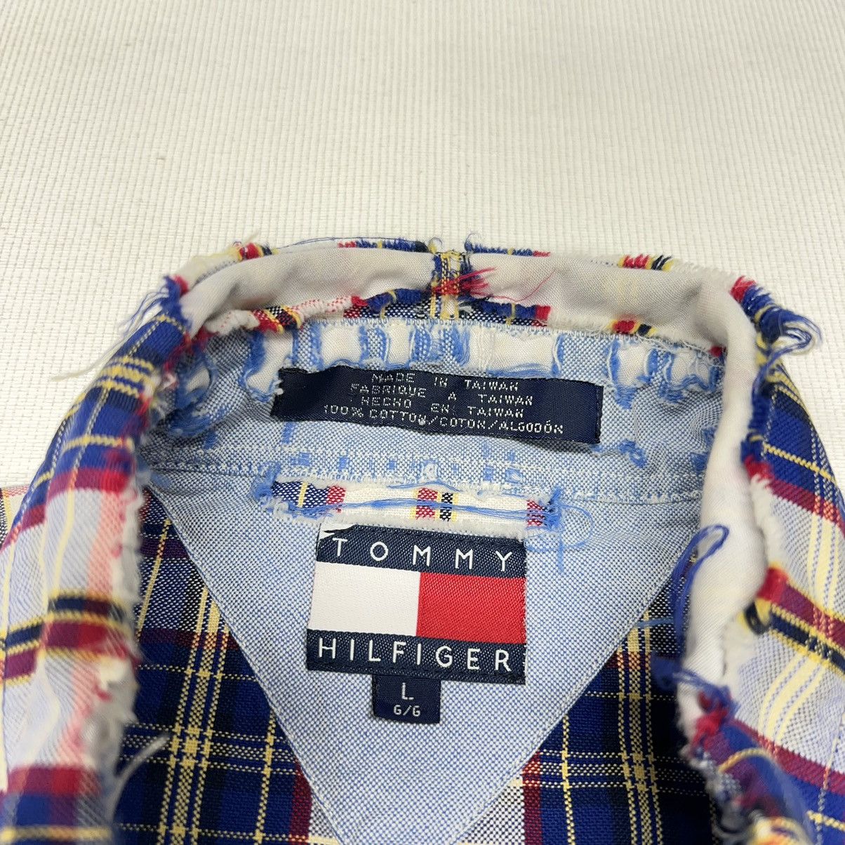 Tommy Hilfiger × Vintage VTG Tommy Hilfiger Shirt Plaid Button Down Long Sleeve Size US L / EU 52-54 / 3 - 7 Thumbnail