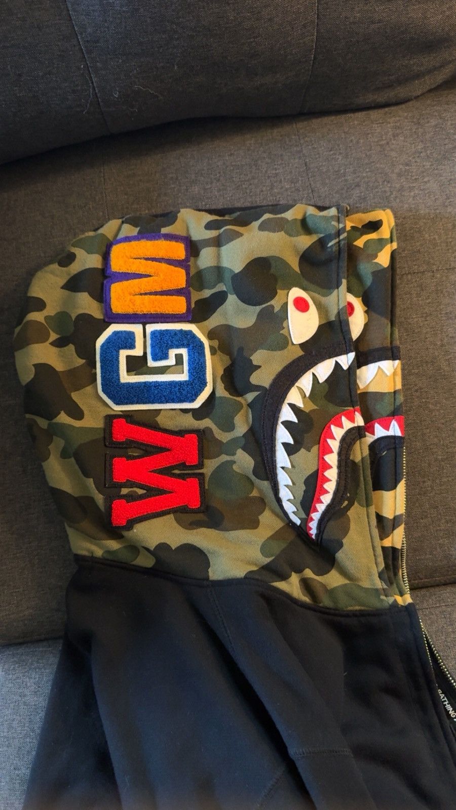 Bape BAPE SHARK FULL ZIP DOUBLE HOODIE Size US L / EU 52-54 / 3 - 2 Thumbnail