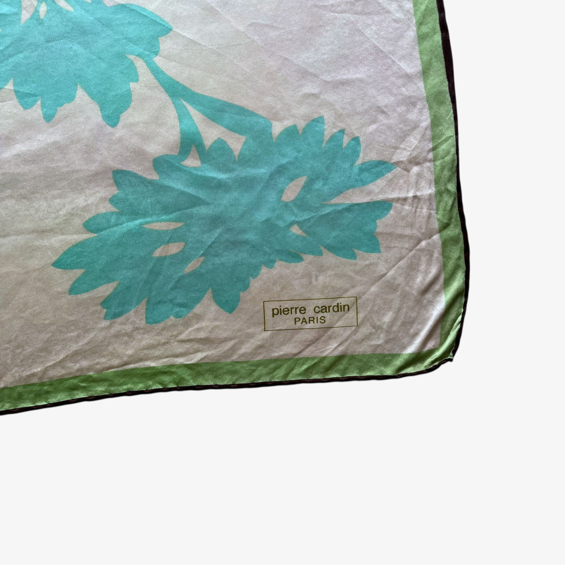 Pierre Cardin Vintage 90s Pierre Cardin Floral & Polka Dot Silk Scarf Size ONE SIZE - 3 Thumbnail