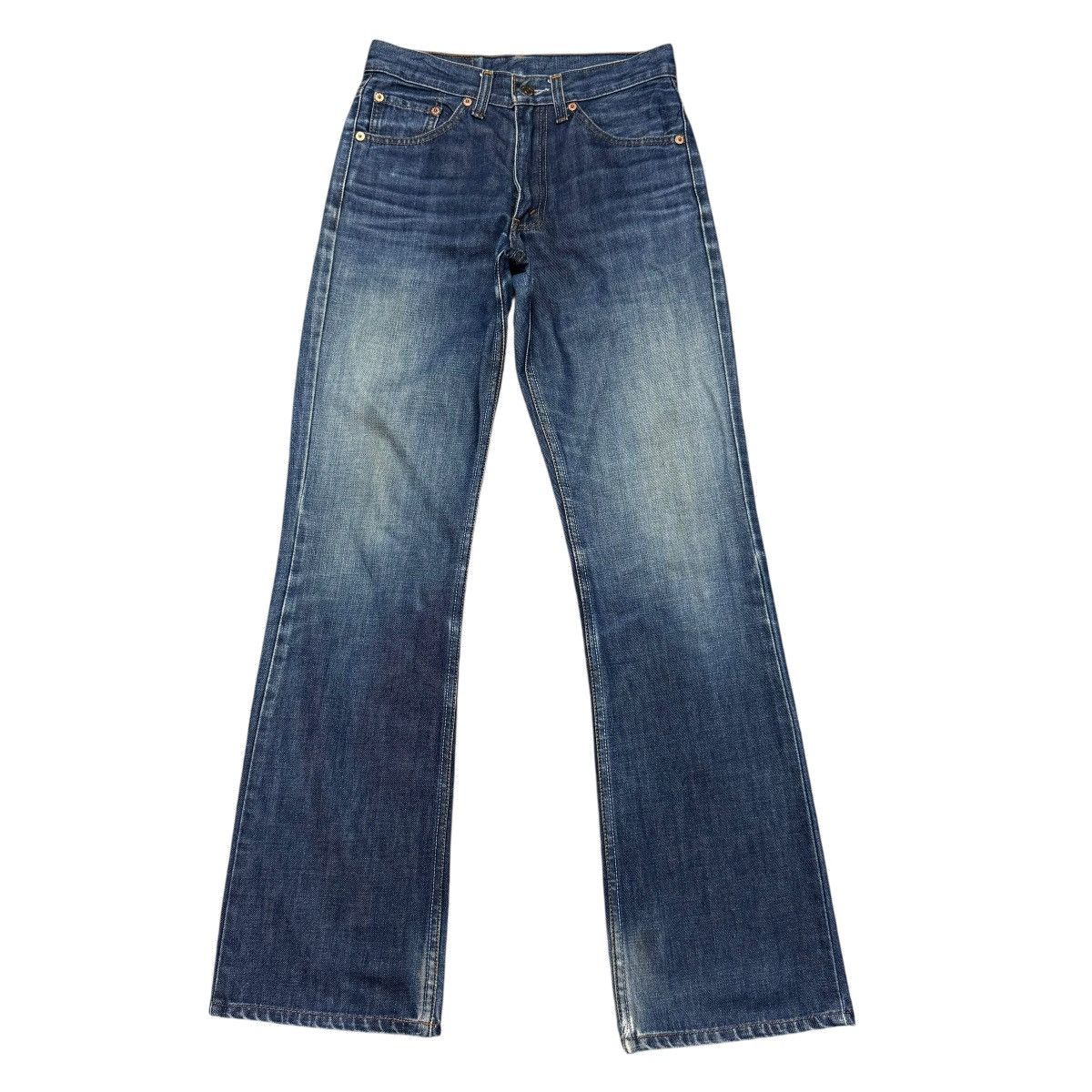 Levi's Vintage Levis 517 Flare Jeans Distressed Hedi Slimane Style Size US 27 - 2 Thumbnail