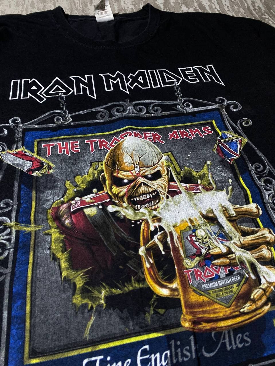 Iron Maiden × Vintage Iron Maiden Tour Shirt The Trooper Arms Legacy of the Beast Size US XXL / EU 58 / 5 - 5 Thumbnail