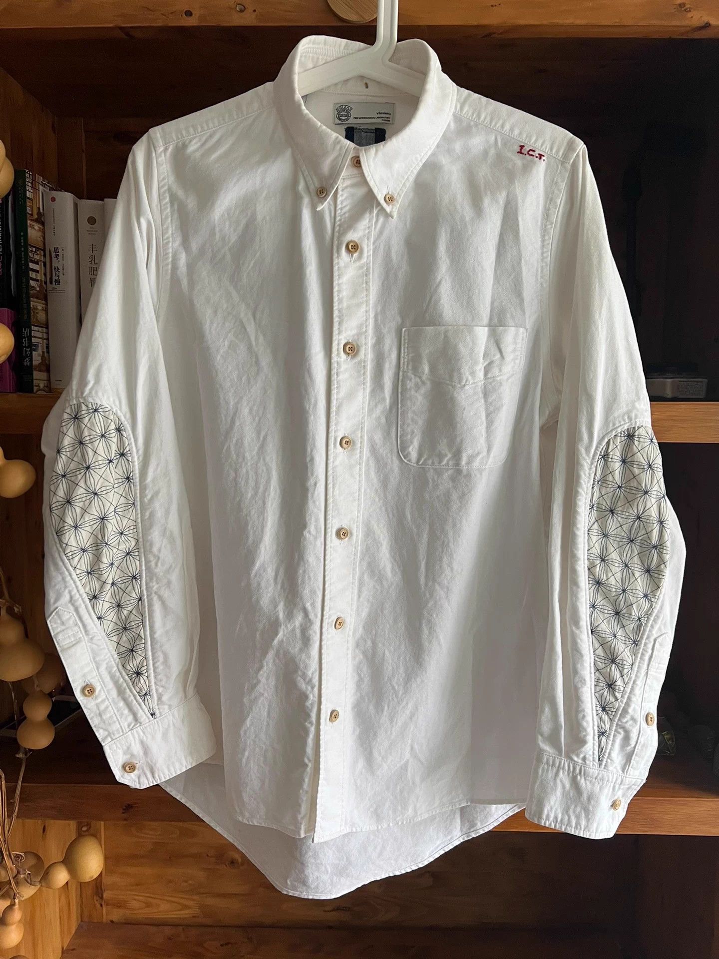 Visvim visvim ict 2016 lim wood btn emb drop sleeve shirt Size US S / EU 44-46 / 1 - 1 Thumbnail