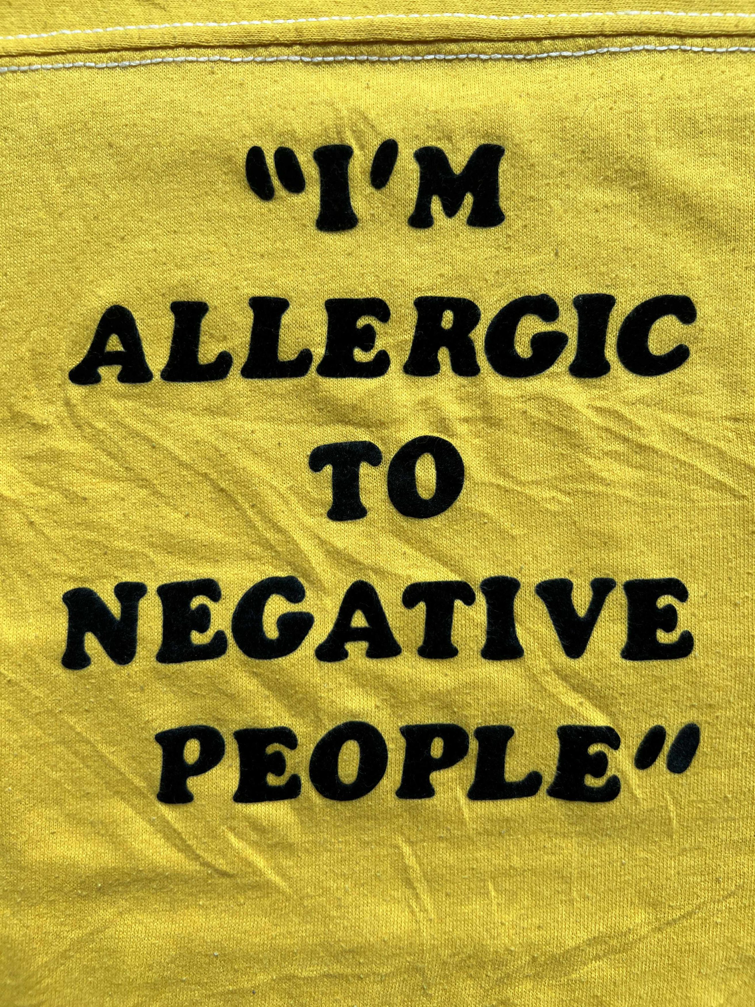 Vintage Vintage 70s T-Plus “I’m Allergic to Negative People” T-Shirt Size US L / EU 52-54 / 3 - 2 Thumbnail
