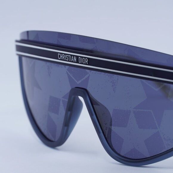 Dior Dior DIORCLUB M2U 31B7 Sunglasses Matte Navy Blue Shield Size ONE SIZE - 5 Thumbnail