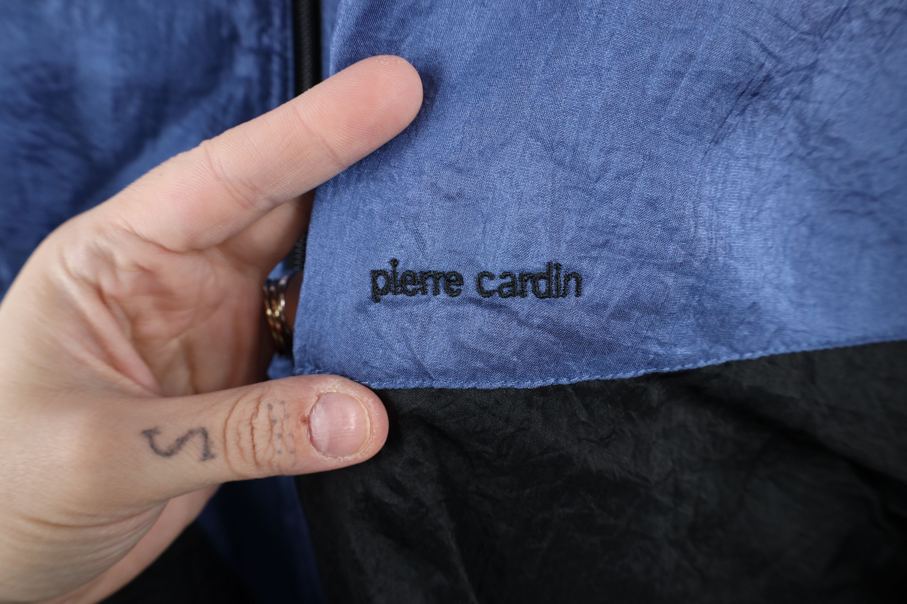 Pierre Cardin × Vintage Vintage 90s Pierre Cardin Block Lined Windbreaker Jacket Size US L / EU 52-54 / 3 - 4 Thumbnail