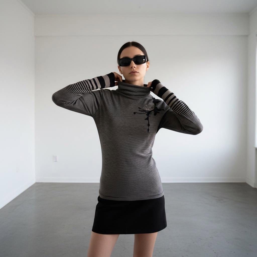 Cop Copine The Cop Copine Striped Top Size ONE SIZE - 4 Thumbnail