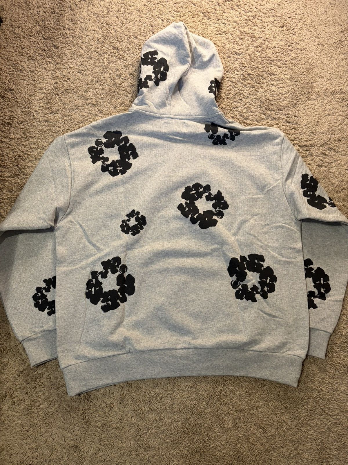 DENIM TEARS Denim Tears Black Cotton Wreath Hoodie Grey Size US XL / EU 56 / 4 - 6 Thumbnail