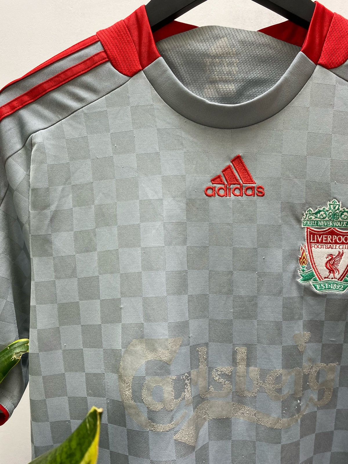 Adidas Liverpool 2008 2009 # Gerrard Away Soccer Jersey Football Size US XL / EU 56 / 4 - 10 Thumbnail