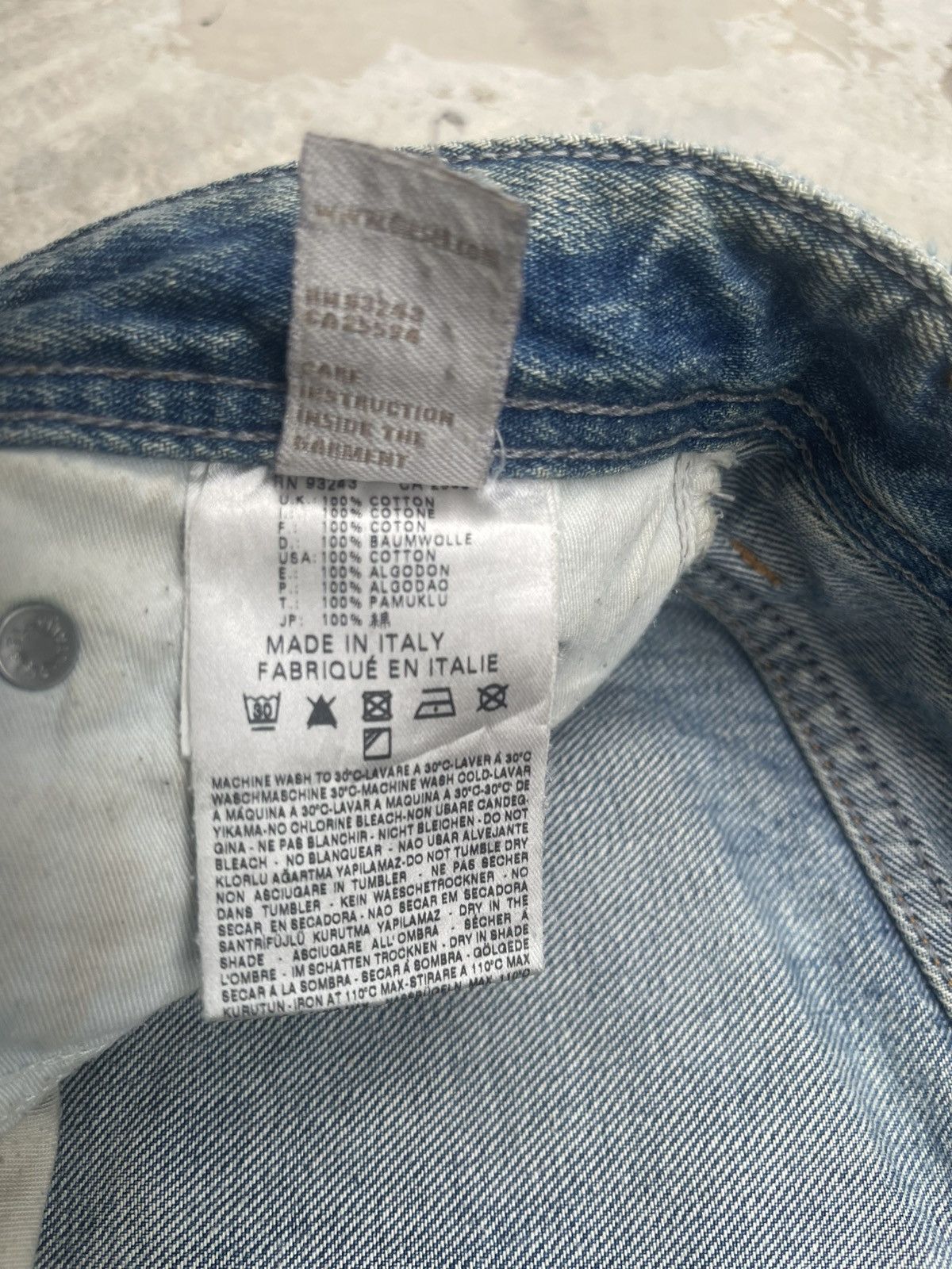 Diesel Diesel Viker Wash 008A2 Distressed Straight Leg Jeans 29x32 Size US 29 - 8 Thumbnail