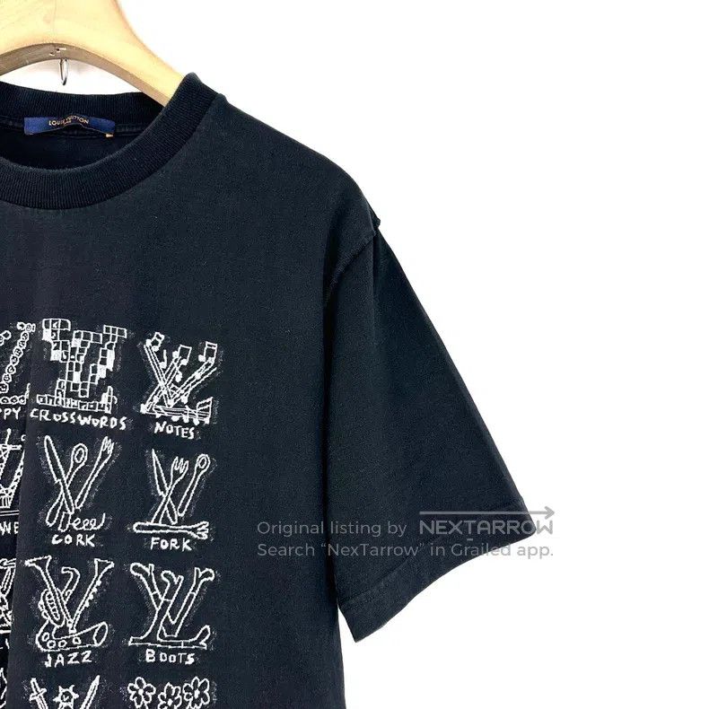 Louis Vuitton Louis Vuitton Black monogrammed logo printed short sleeve Size US XL / EU 56 / 4 - 5 Thumbnail