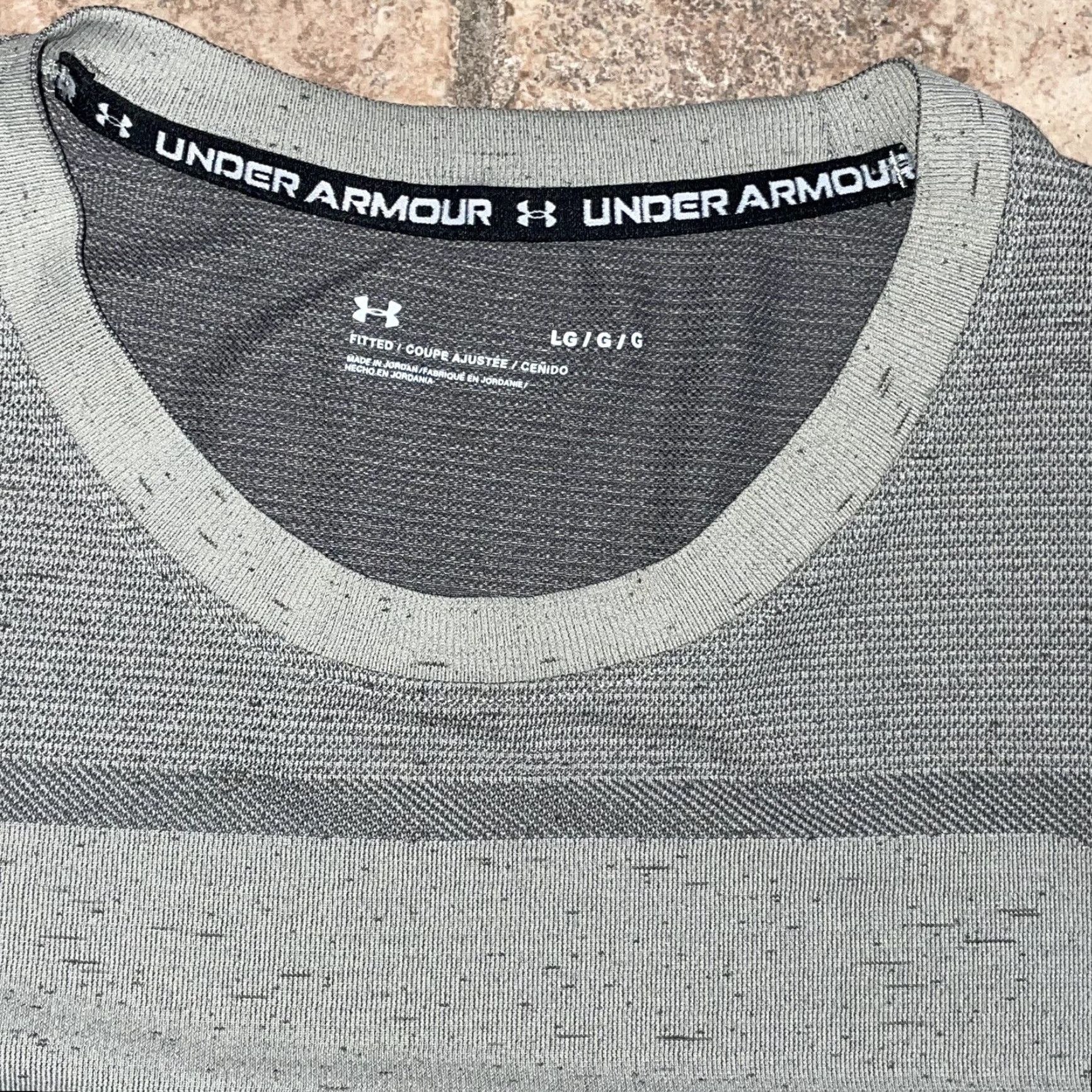 Under Armour Under Armour T-Shirt Athletic Gray Men's Large Fitted Regular Size L Activewear Mens Size US L / EU 52-54 / 3 - 2 Thumbnail
