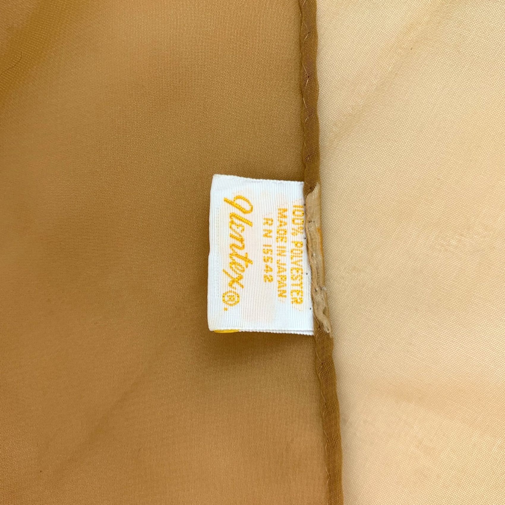 Vintage VINTAGE Glentex Scarf Brown Rectangle 13" x 44" Made in Japan Women Polymer Polyester 60s 70s Size ONE SIZE - 4 Thumbnail