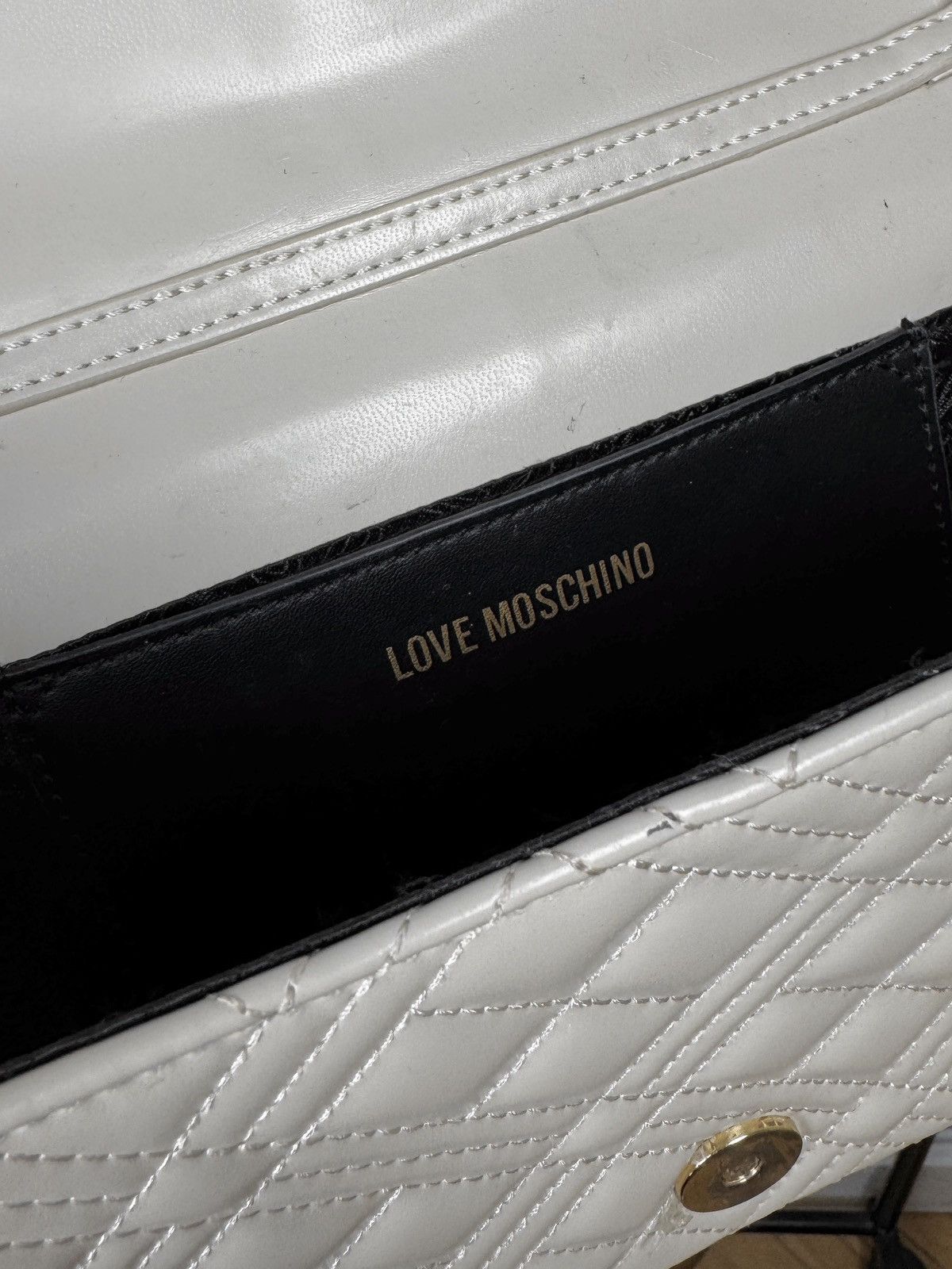 Love Moschino Love Moschino beige clutch shoulder bag faux leather Size ONE SIZE - 15 Thumbnail