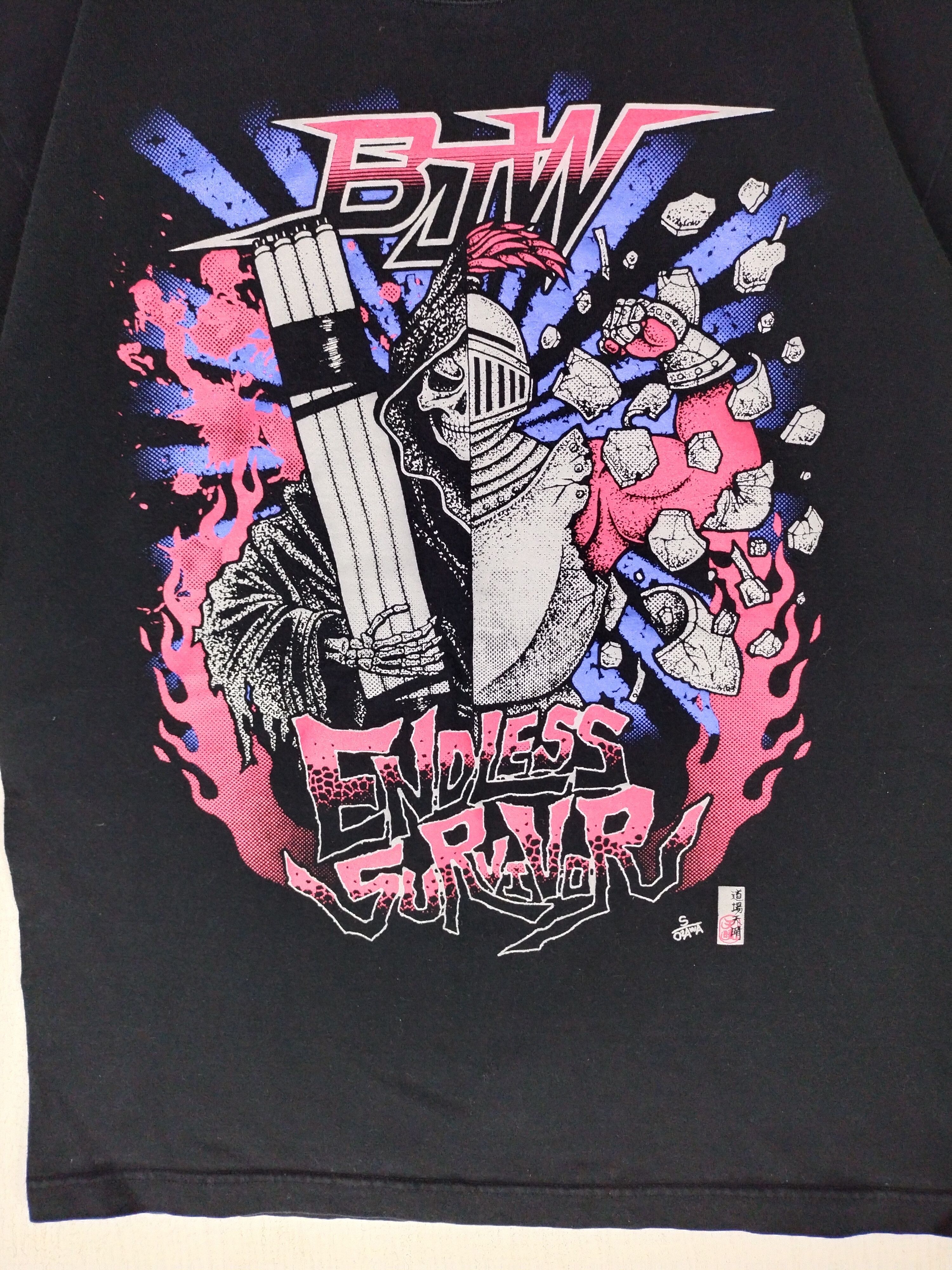 Japanese Brand Vintage Prowrestling Big Japan Death Match Rare Shirt Tee Size US L / EU 52-54 / 3 - 2 Thumbnail