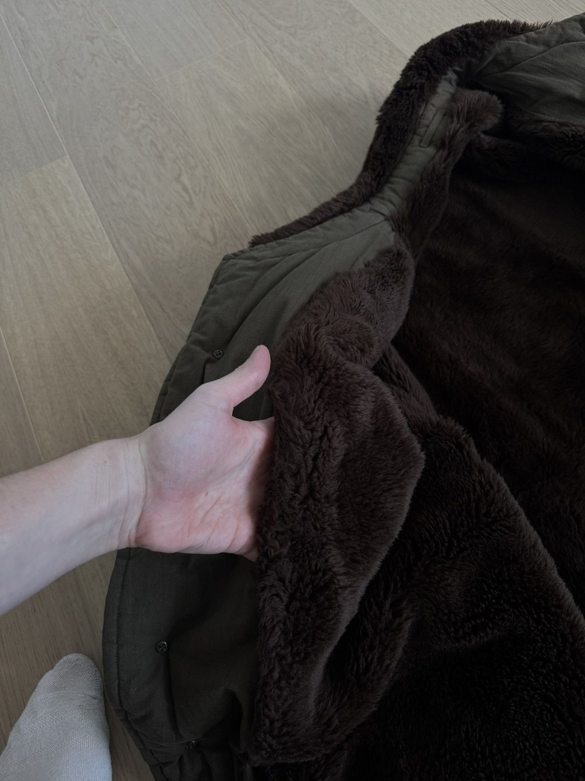 Comme des Garcons Homme Comme des Garçons Homme Vintage Archive Fur-Lined Overcoat Size US XL / EU 56 / 4 - 6 Thumbnail