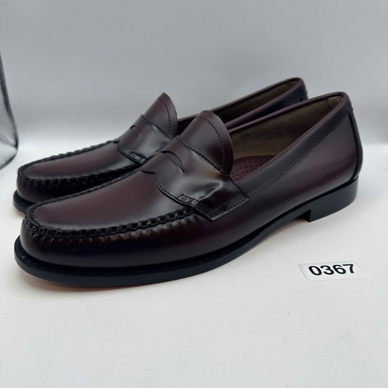 GH Bass Weejuns Logan Classic Men\'s 10.5D Leather Penny Loafer Burgundy weejuns mens loafers | eBay main image 4