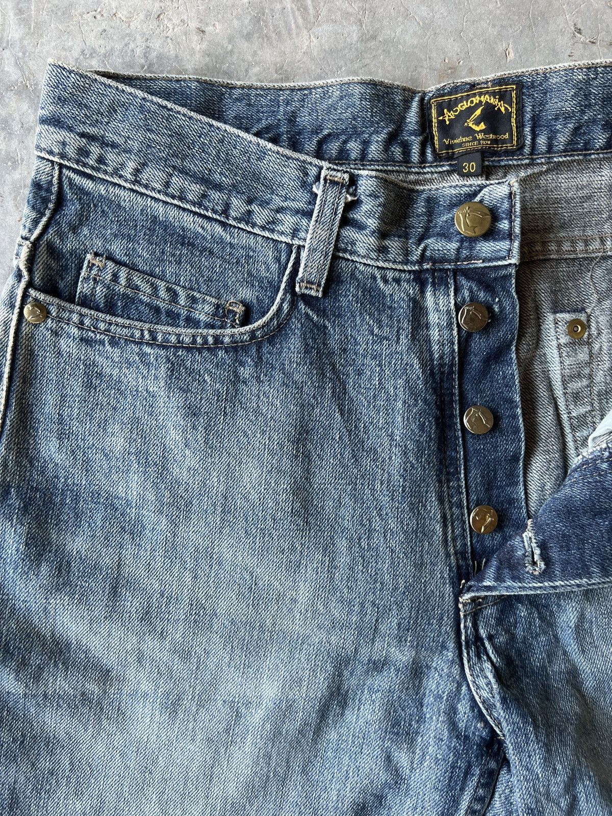 Seditionaries × Vintage × Vivienne Westwood 90s vintage Vivienne Westwood jeans, Anglomania,Embroidery Size US 31 - 7 Thumbnail
