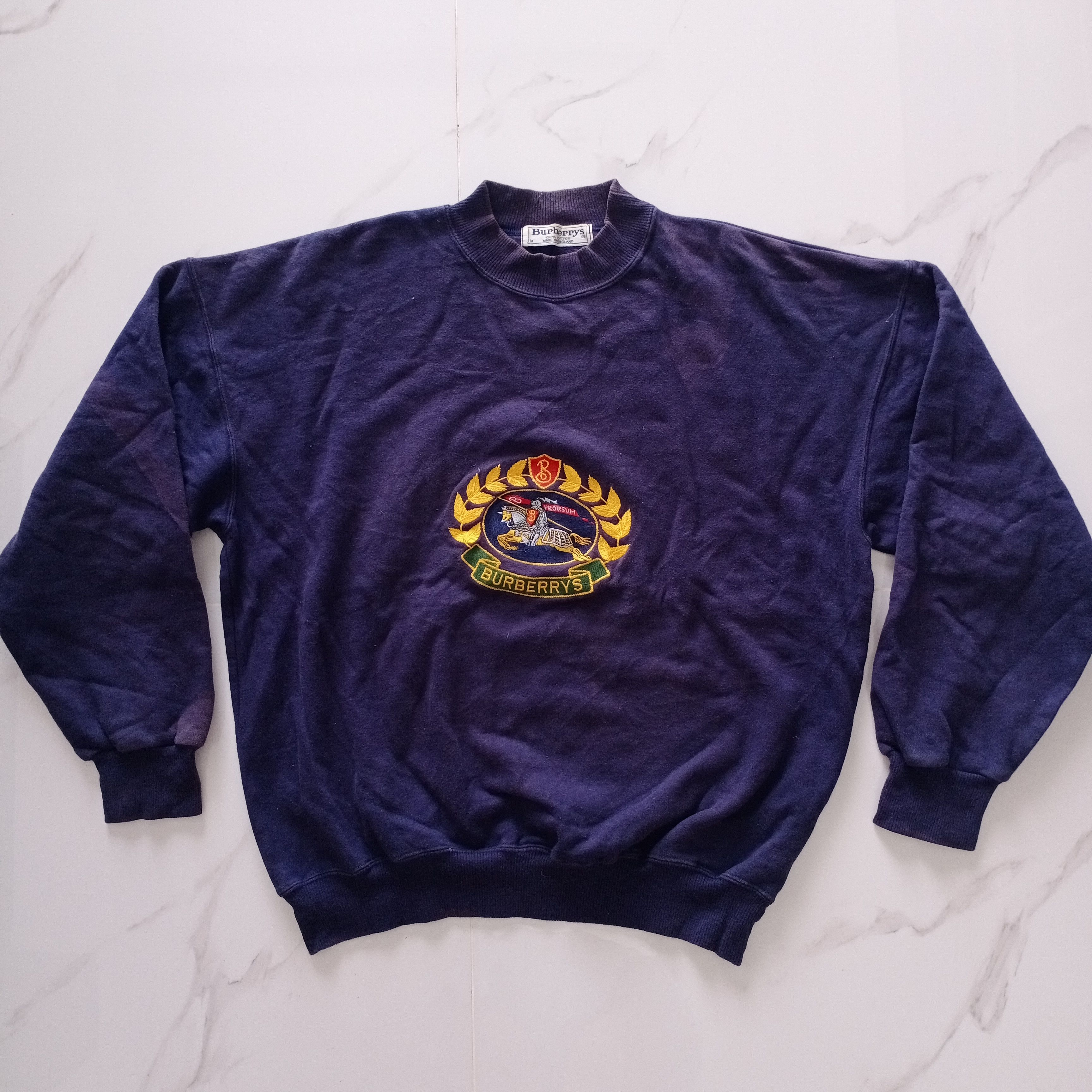 Burberry Vintage 80s 90s Burberrys Prorsum Embroidered Logo England Size US M / EU 48-50 / 2 - 1 Thumbnail