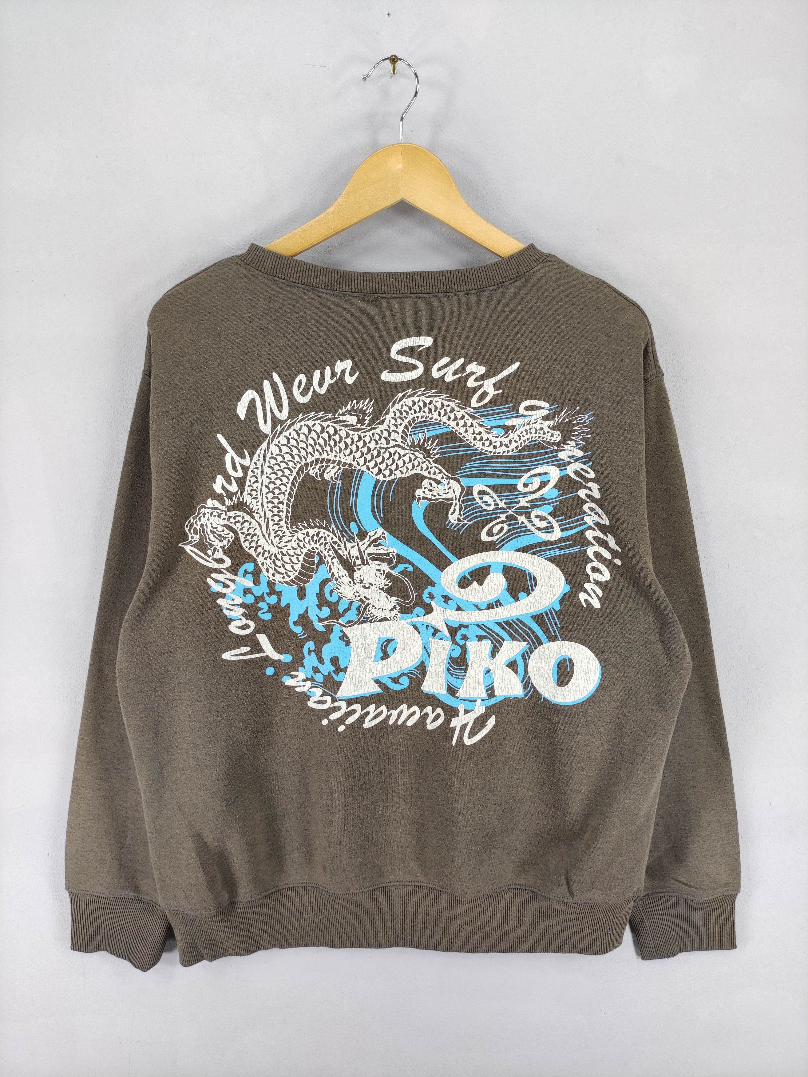 Vintage Vintage Piko Hawaiian Sweatshirt Big Logo Jumper Size US XL / EU 56 / 4 - 1 Thumbnail