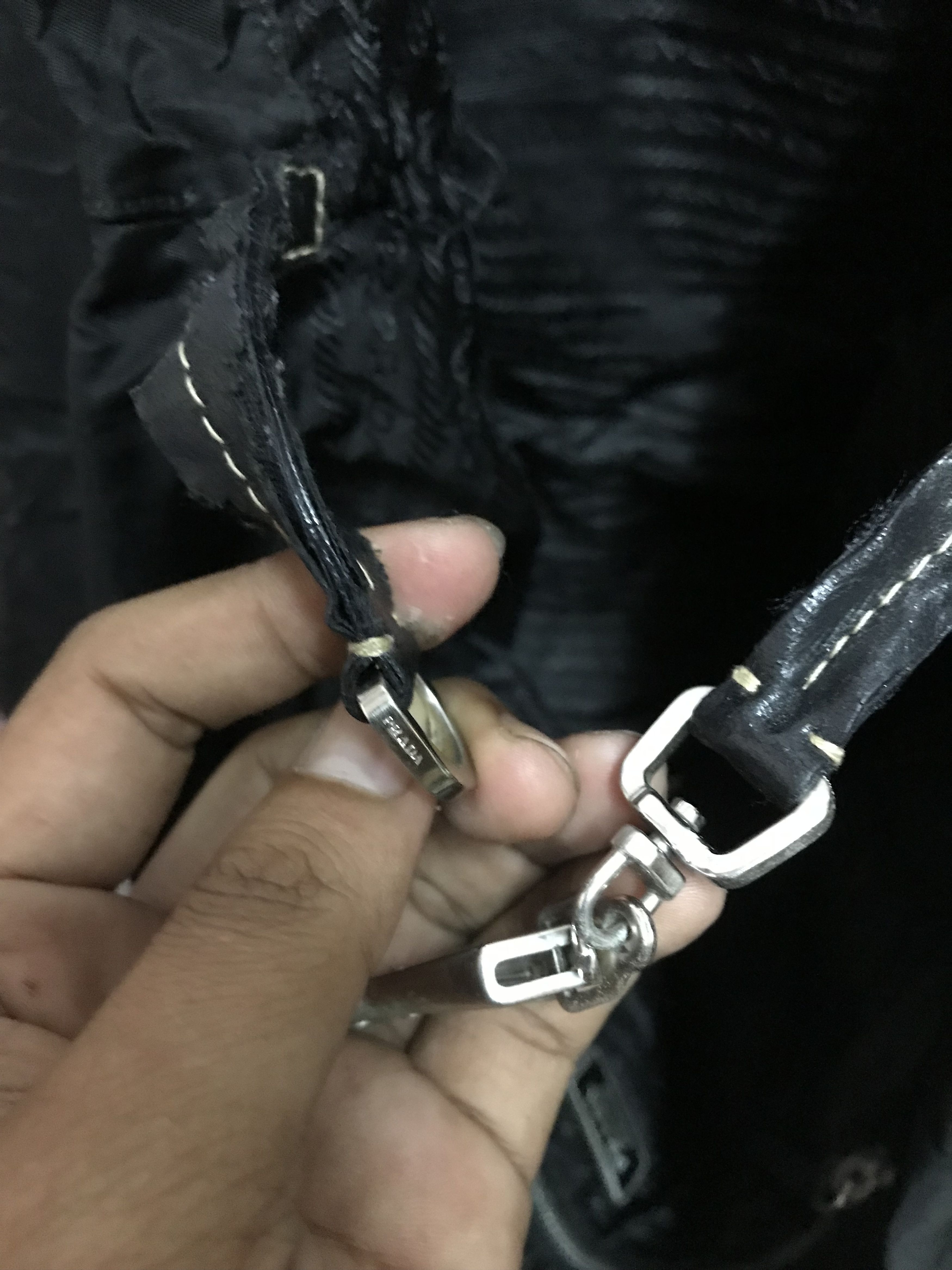 Prada Authentic Prada Black Handbag Size ONE SIZE - 10 Thumbnail