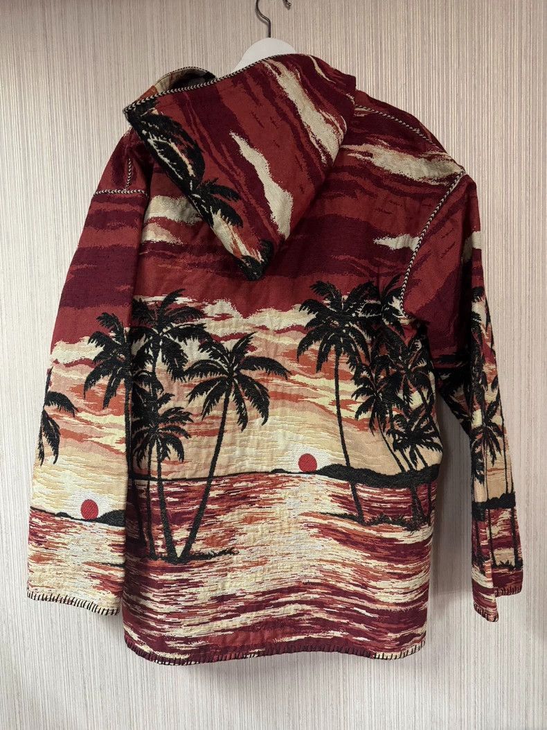 Saint Laurent Paris Saint Laurent Sunset Palm Print Hooded Jacket- Size US M / EU 48-50 / 2 - 2 Thumbnail