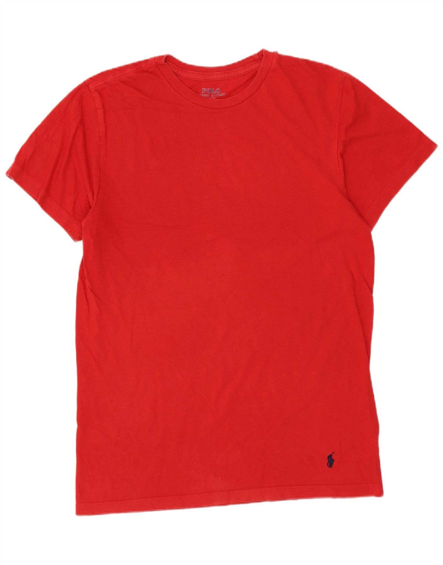 Polo Ralph Lauren Mens Classic Fit T-Shirt Top Small Red Cotton Size US S / EU 44-46 / 1 - 1 Thumbnail
