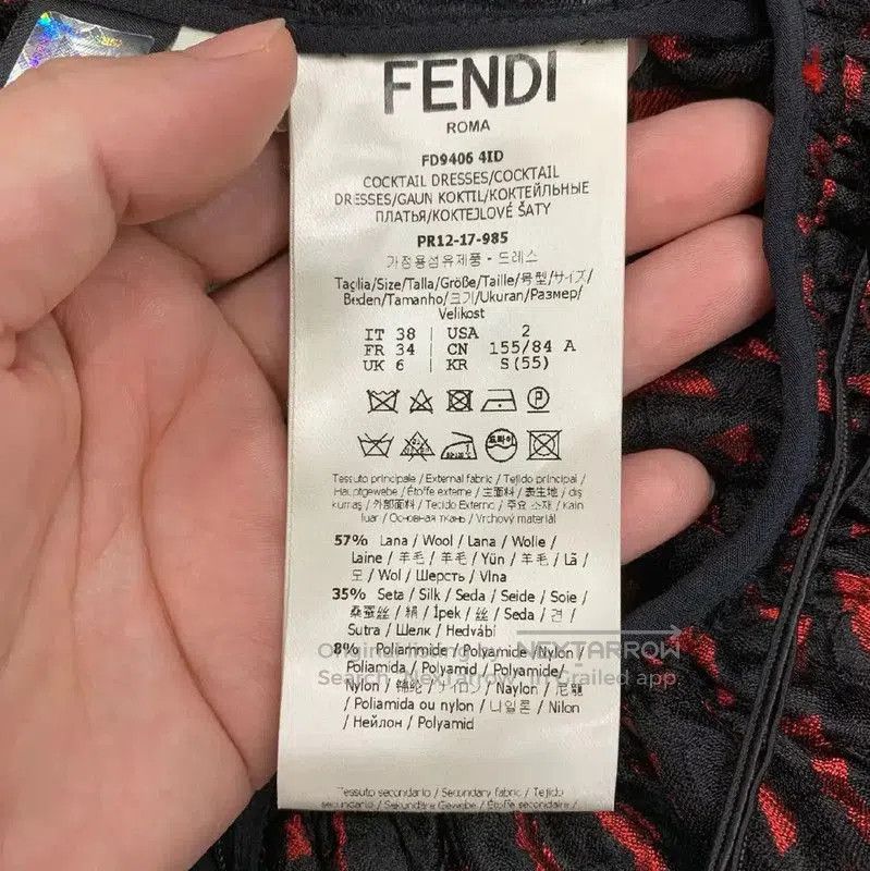 Fendi Fendi Black Cotton Women's Dress Size S . Size S / US 4 / IT 40 - 9 Thumbnail