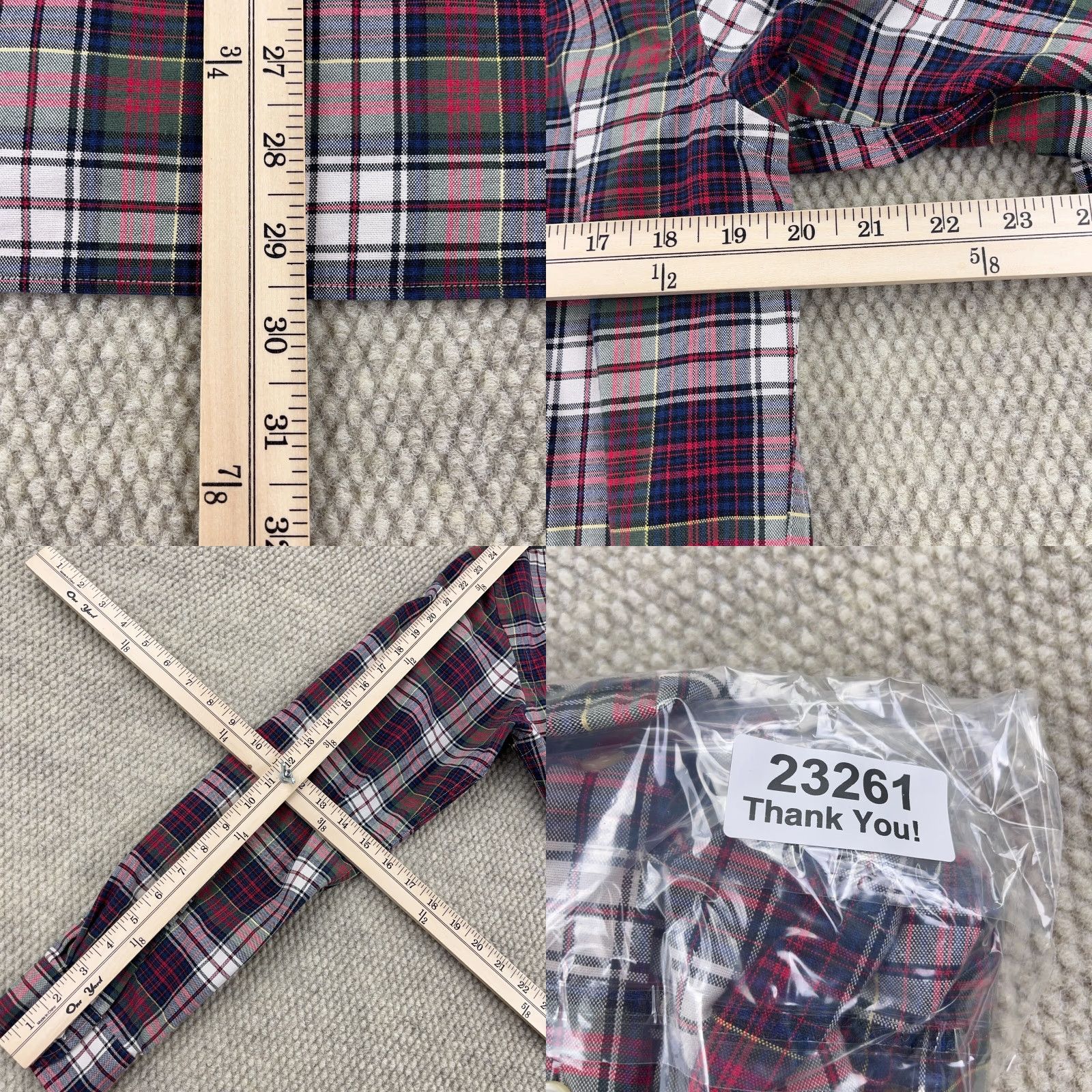 Ralph Lauren Ralph Lauren Shirt Men Medium Red Blue Button Up Oxford Cloth Tartan Plaid A61 Size US M / EU 48-50 / 2 - 9 Thumbnail