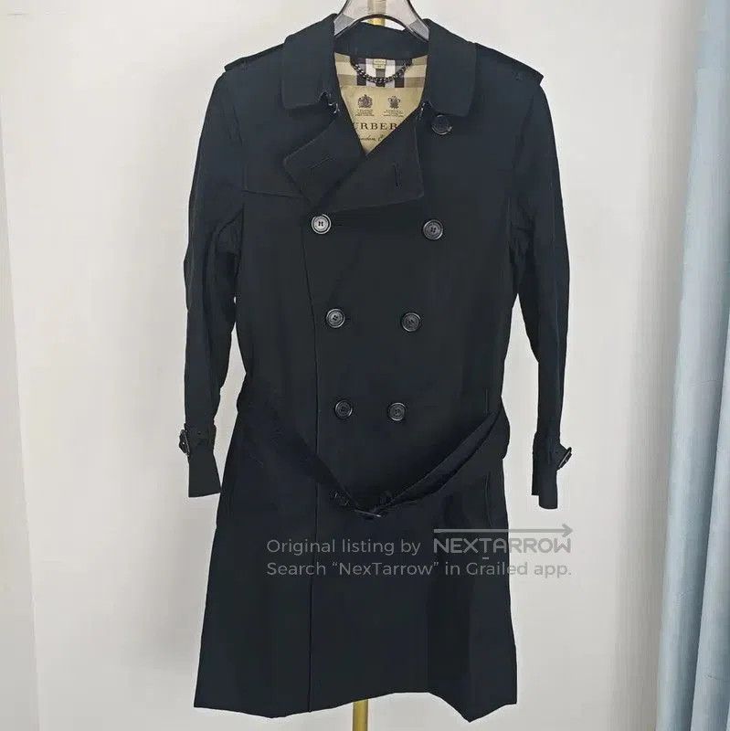 Burberry Burberry Spring Autumn Black Cotton Women's Trench Coat. Size S / US 4 / IT 40 - 1 Thumbnail