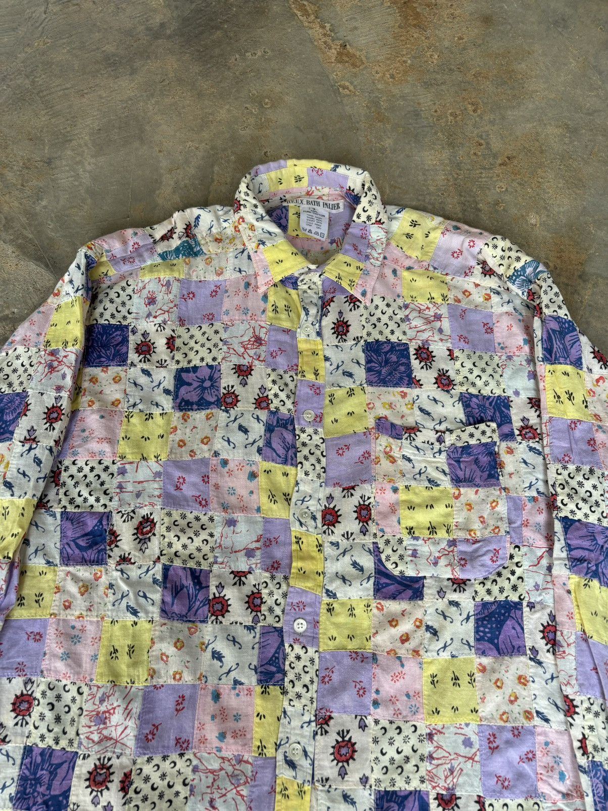 Hysteric Glamour D.E.U.X Bath Palier Patchwork Shirt Size US L / EU 52-54 / 3 - 2 Thumbnail