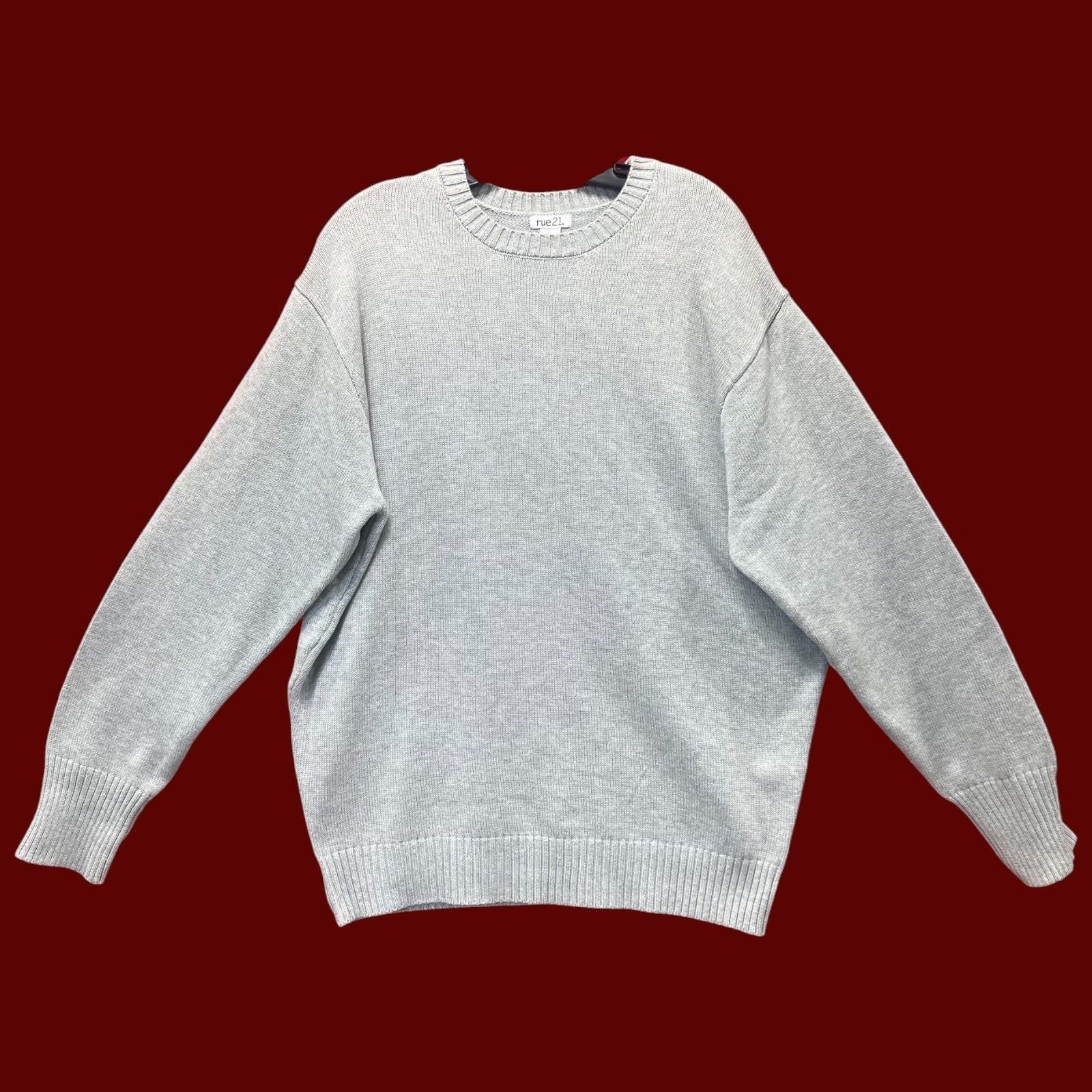rue21 Rue 21 - Men's Casual Long Sleeve Sweatshirt - Gray - Large Size US L / EU 52-54 / 3 - 1 Thumbnail