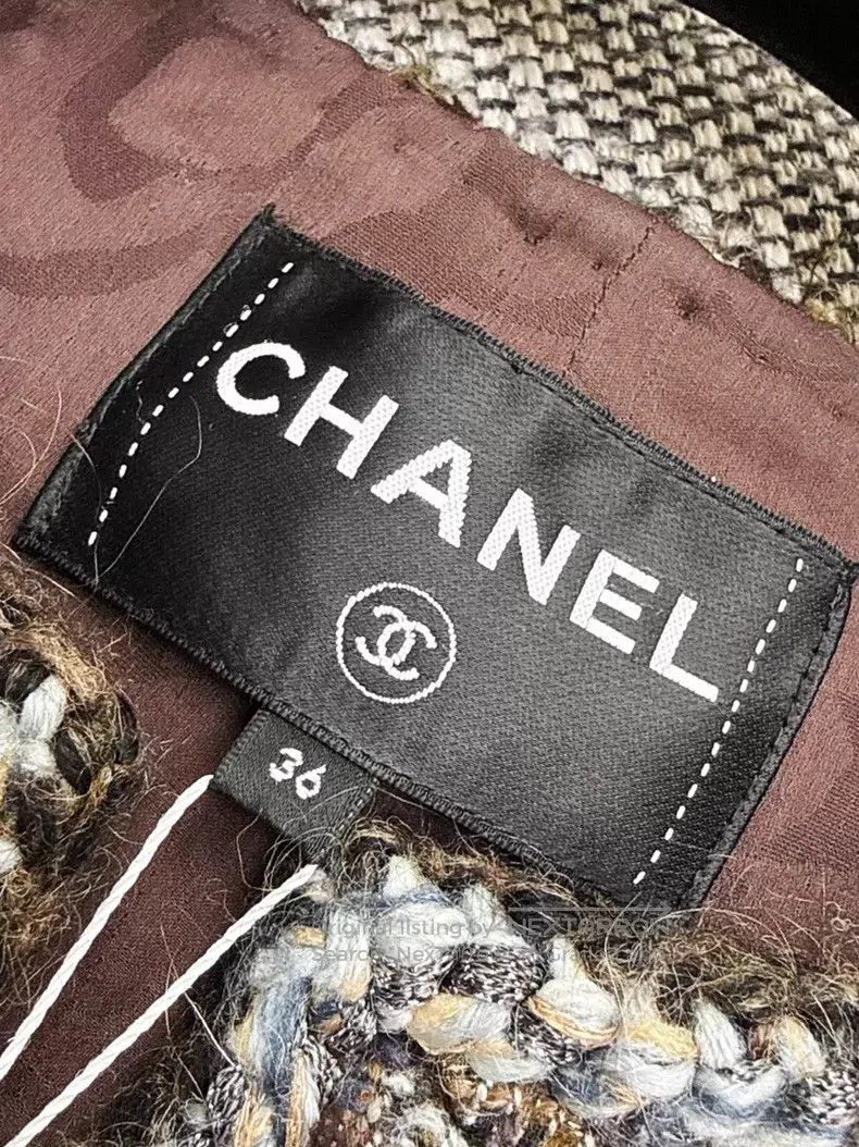 Chanel Chanel Mixed-colored tweed long-sleeved coat Size XXS / US 00 / IT 34 - 5 Thumbnail