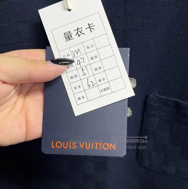 Louis Vuitton Louis Vuitton Men's Navy Cotton T-Shirt Size M . Size US M / EU 48-50 / 2 - 4 Thumbnail