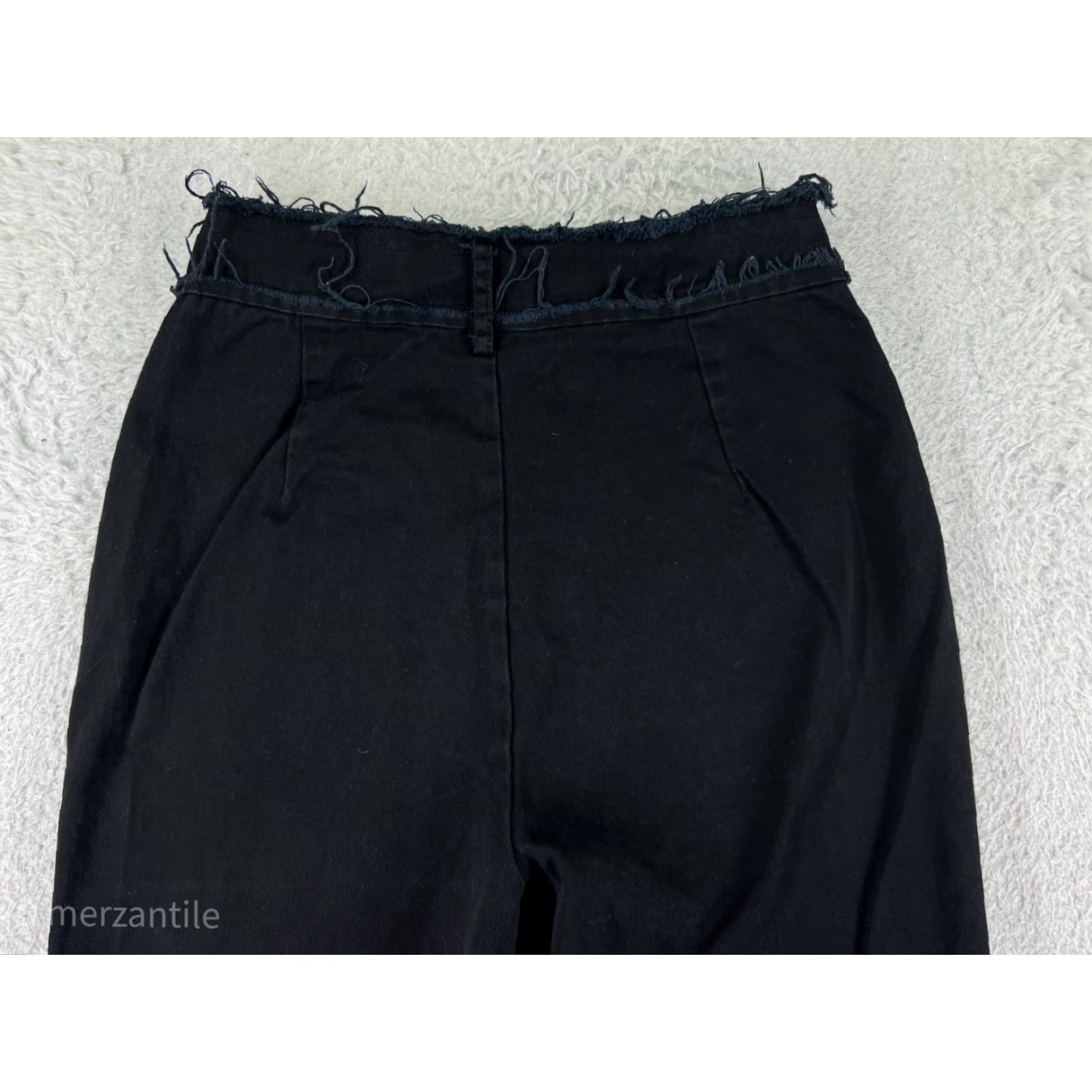 Shein Shein Women's Flared High-Wide Leg Jeans XS Black Beige White Color Block 90s Y2K Cotton Size 26" / US 2 / IT 38 - 3 Thumbnail