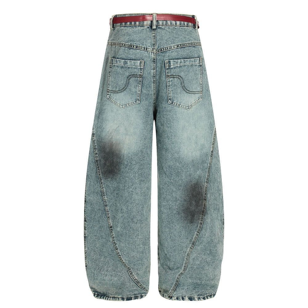 Vintage Men's vintage-style loose-fitting curved-leg jeans Size US 32 / EU 48 - 2 Thumbnail