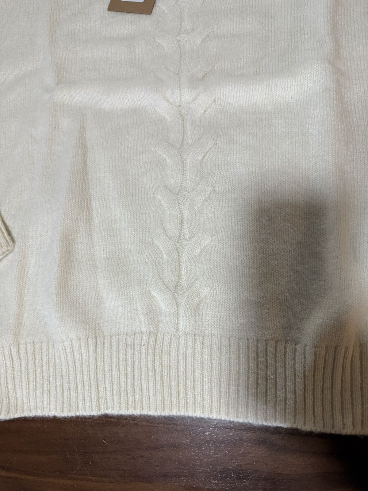 Stussy STÜSSY Double Cable Sweater in Natural Men’s Size XL Size US XL / EU 56 / 4 - 4 Thumbnail