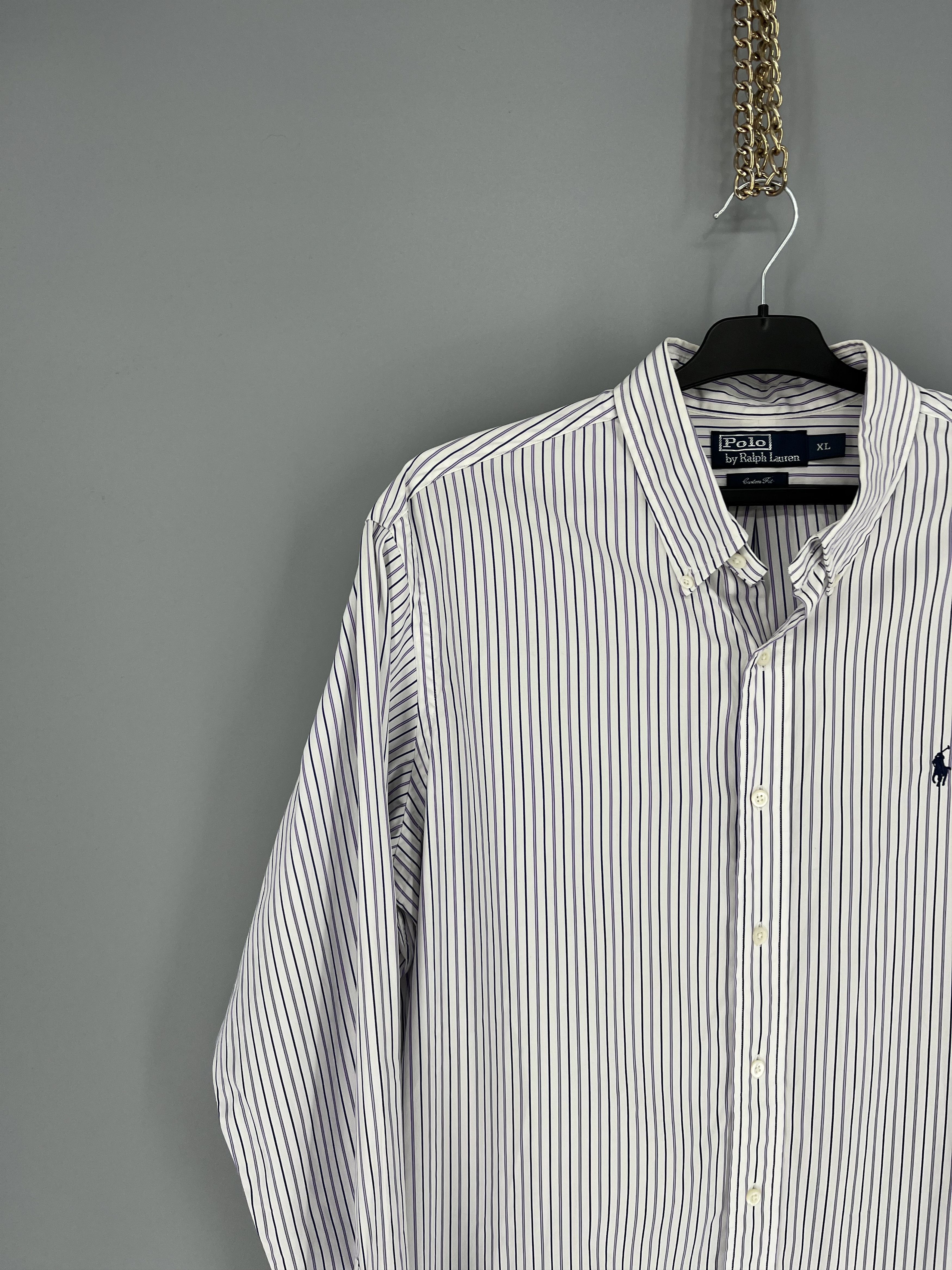 Ralph Lauren Vintage striped shirt polo Ralph Lauren size XL rare Size US XL / EU 56 / 4 - 4 Thumbnail