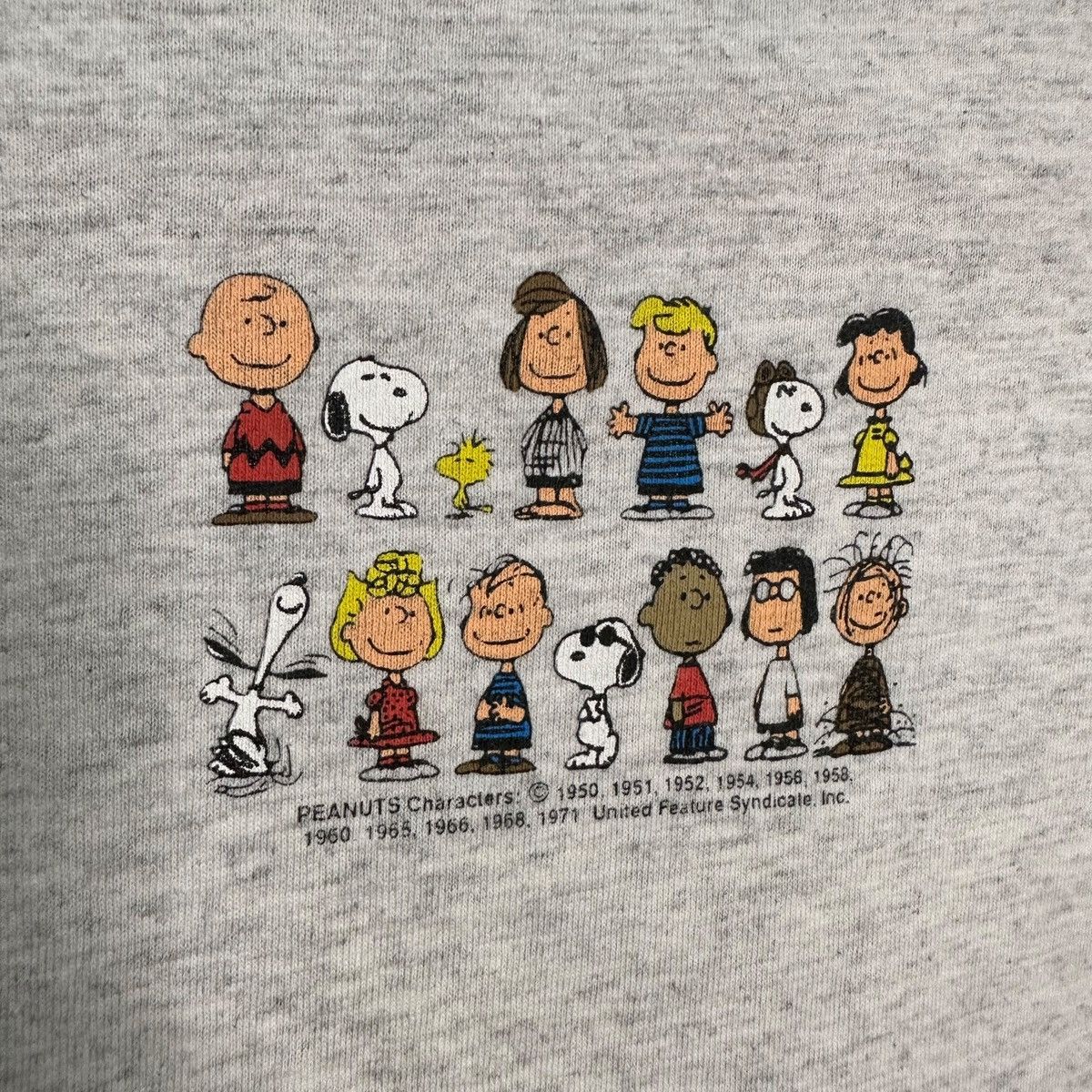 Vintage Vintage Peanuts x Woodstock 1969 Promo Tshirt Size US L / EU 52-54 / 3 - 6 Thumbnail