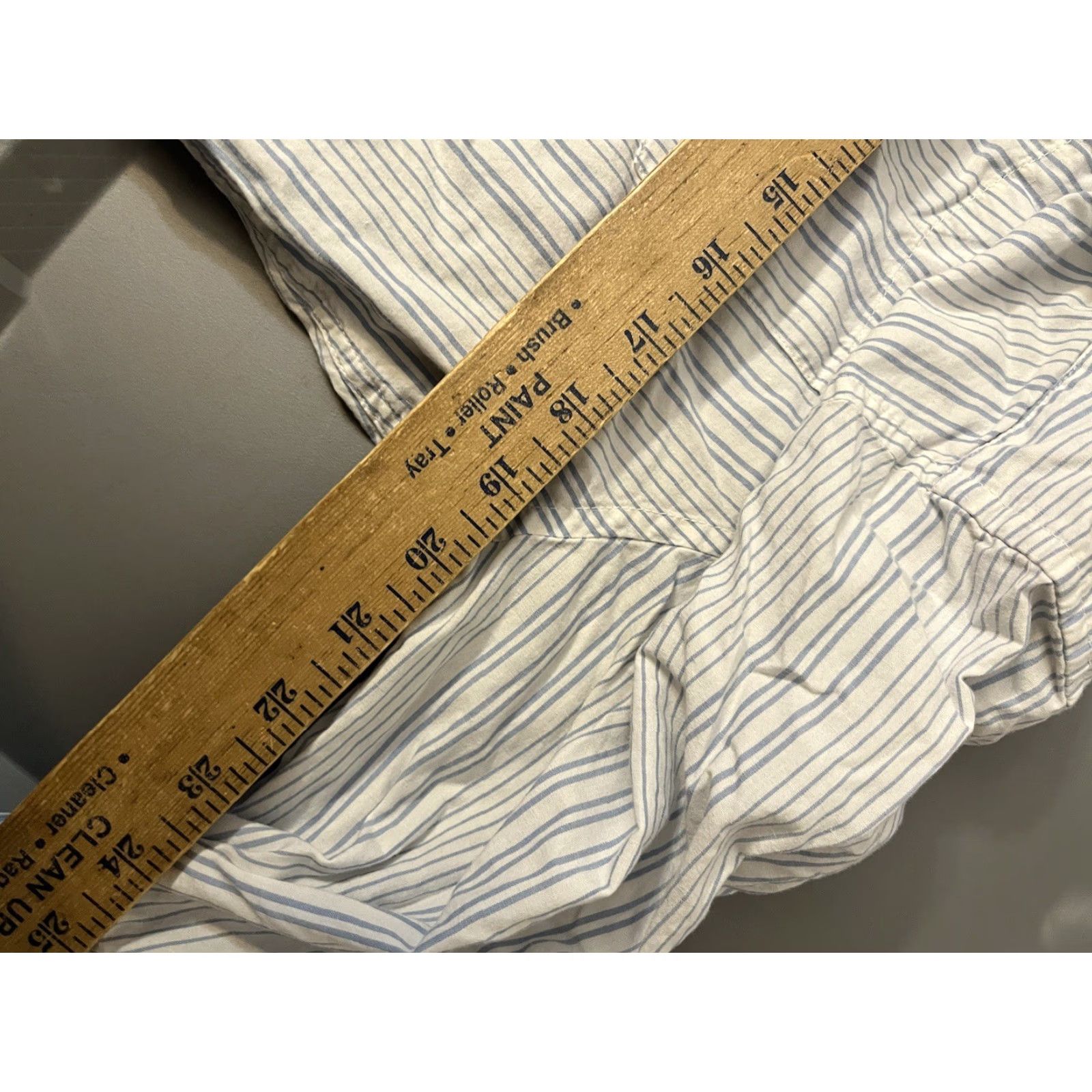 Gap Gap Button Up Shirt Mens M Blue White Striped Slim Fit Long Sleeve Shirt Size US M / EU 48-50 / 2 - 5 Thumbnail