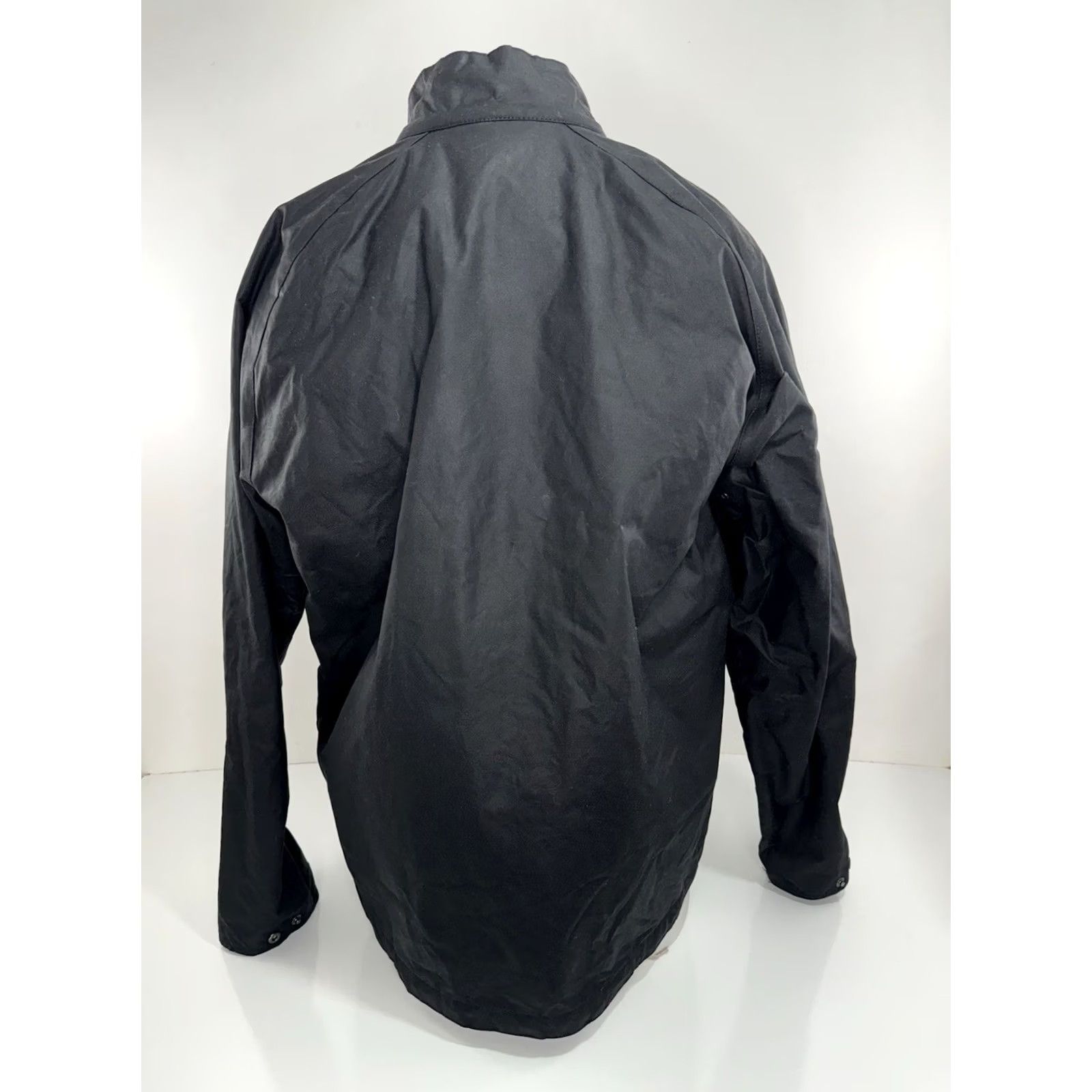 Barbour BARBOUR CHROME DRY WAX Ranch Field Chore Jacket XL Men Black Waxed Cotton Barn Shirt? Size US XL / EU 56 / 4 - 3 Thumbnail
