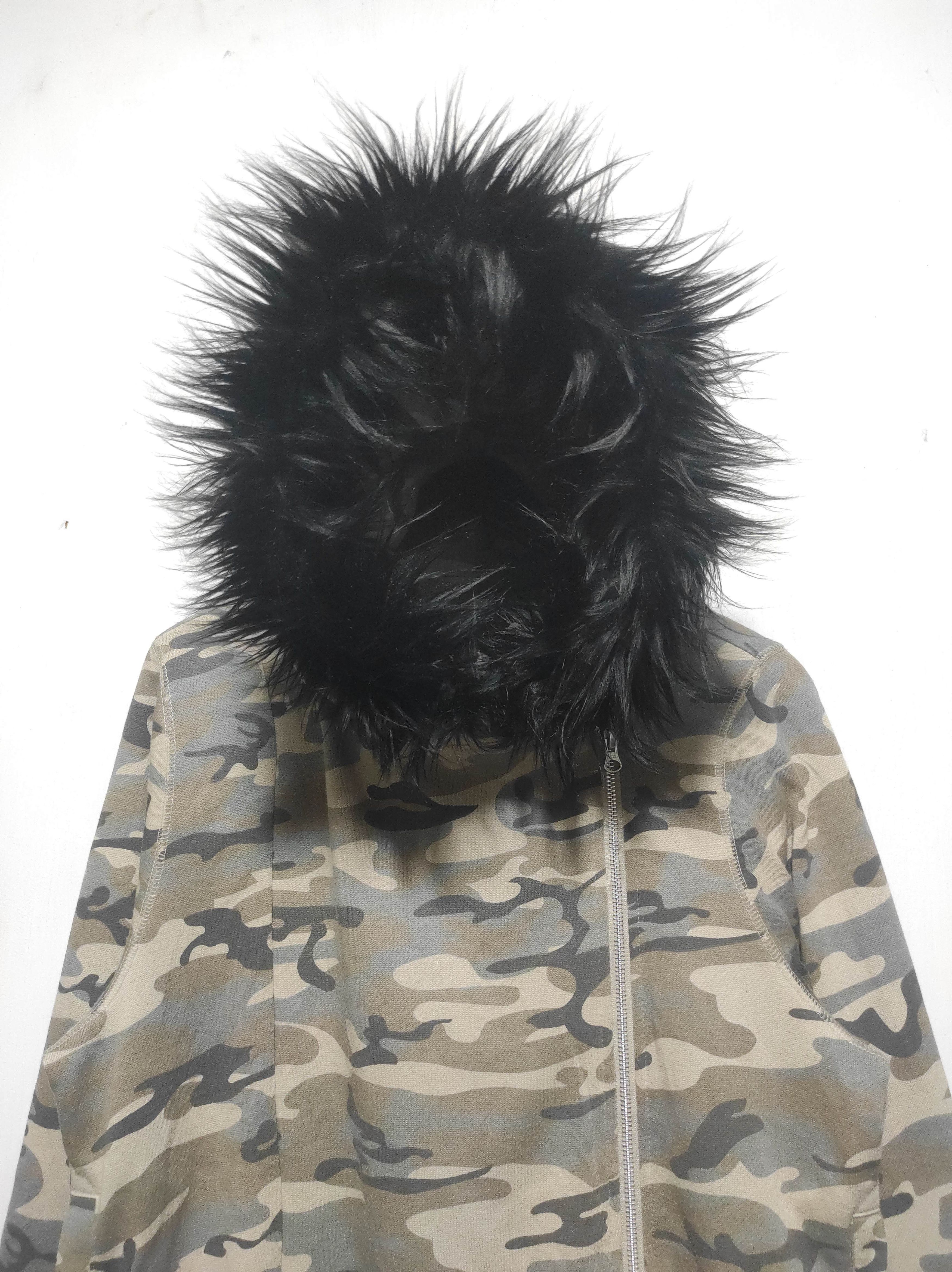 If Six Was Nine N, Camo Asymetrical Fur Zipper Hoodie Size US L / EU 52-54 / 3 - 3 Thumbnail
