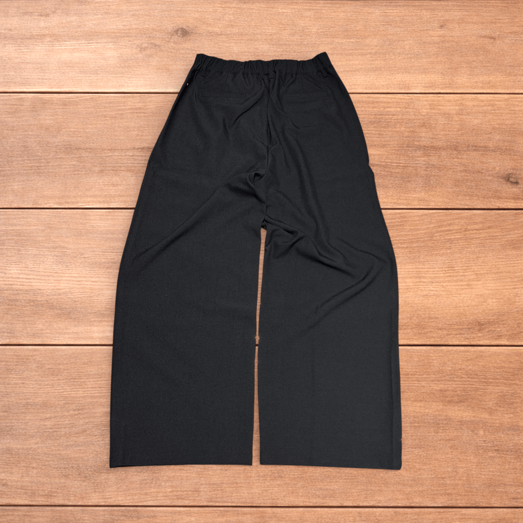Japanese Brand Vintage style baggy wide leg tailored trousers in brown. Size US 30 / EU 46 - 2 Thumbnail