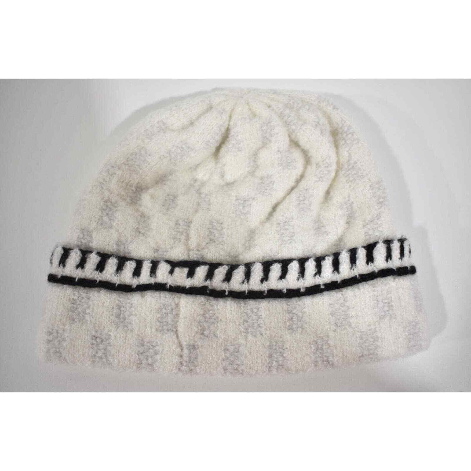 Chanel Chanel Cashmere Wool Silk CC Logo Beanie Winter Hat Cloche Size ONE SIZE - 7 Thumbnail