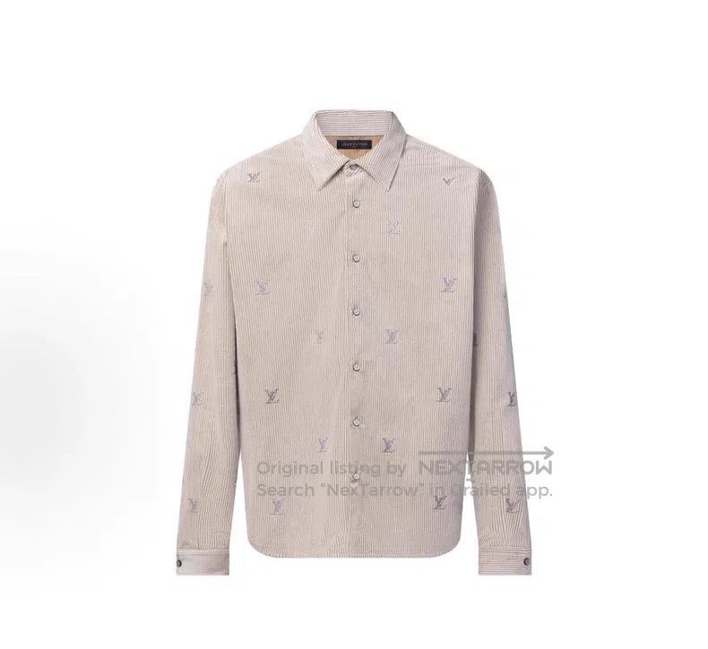 Louis Vuitton Louis Vuitton Rhinestone corduroy striped shirt jacket Size US L / EU 52-54 / 3 - 2 Thumbnail