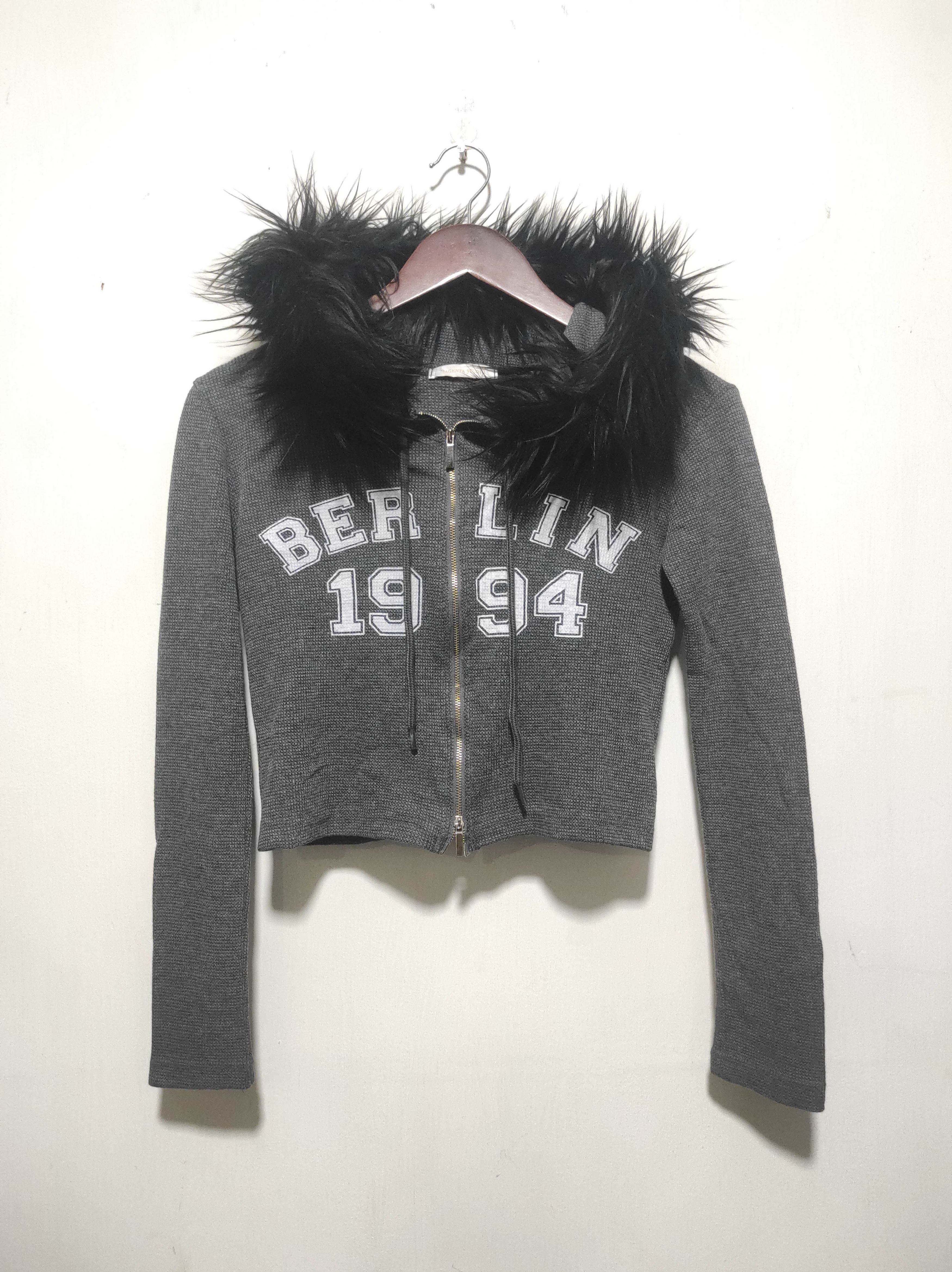 Hysteric Glamour Magenta Studio Crop Double Zipper Fur Hoodie LGB style Size S / US 4 / IT 40 - 14 Thumbnail
