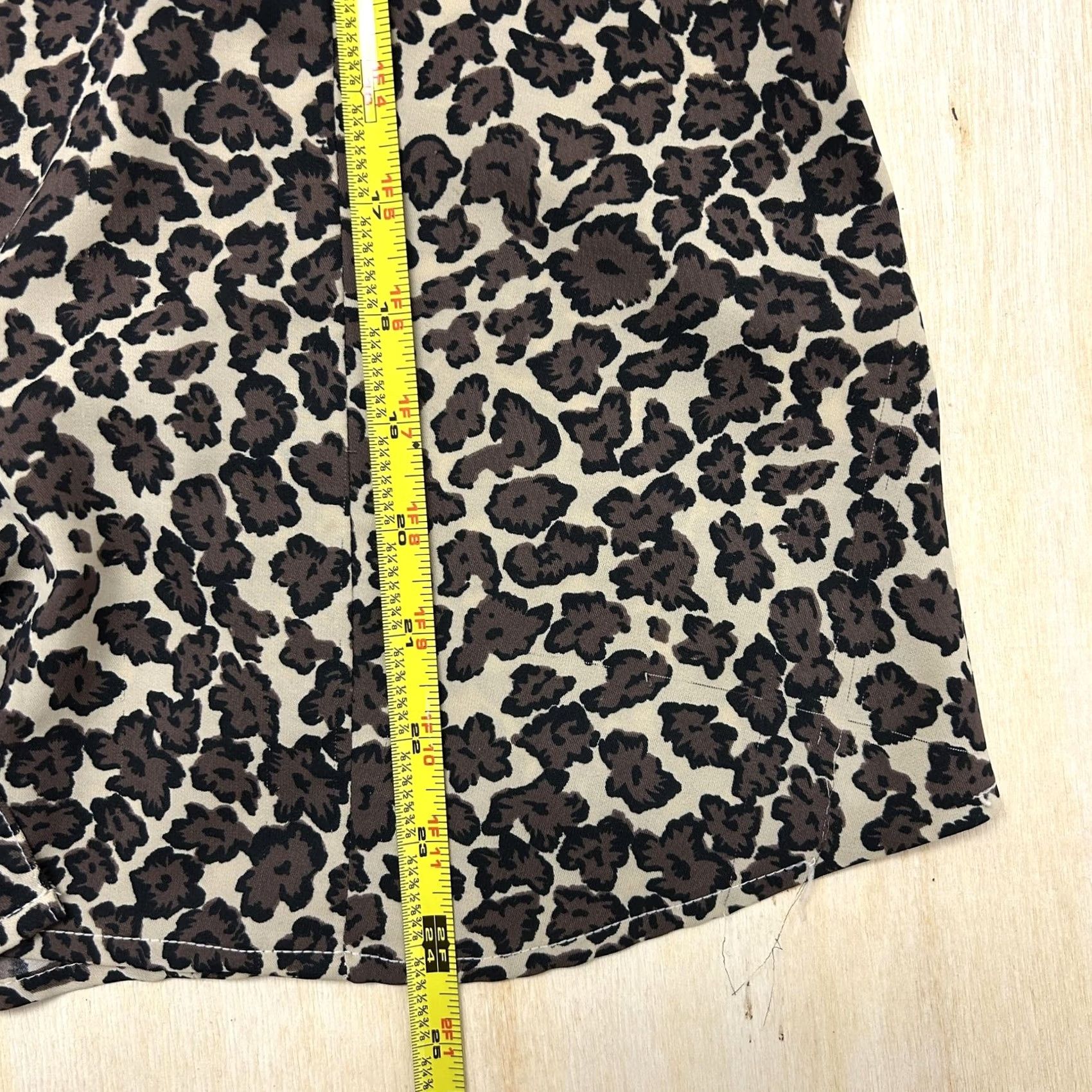 Vintage Y2K Apostrophe Button Up Shirt Womens Large Leopard Animal Print Long Sleeve Brown Size L / US 10 / IT 46 - 4 Thumbnail